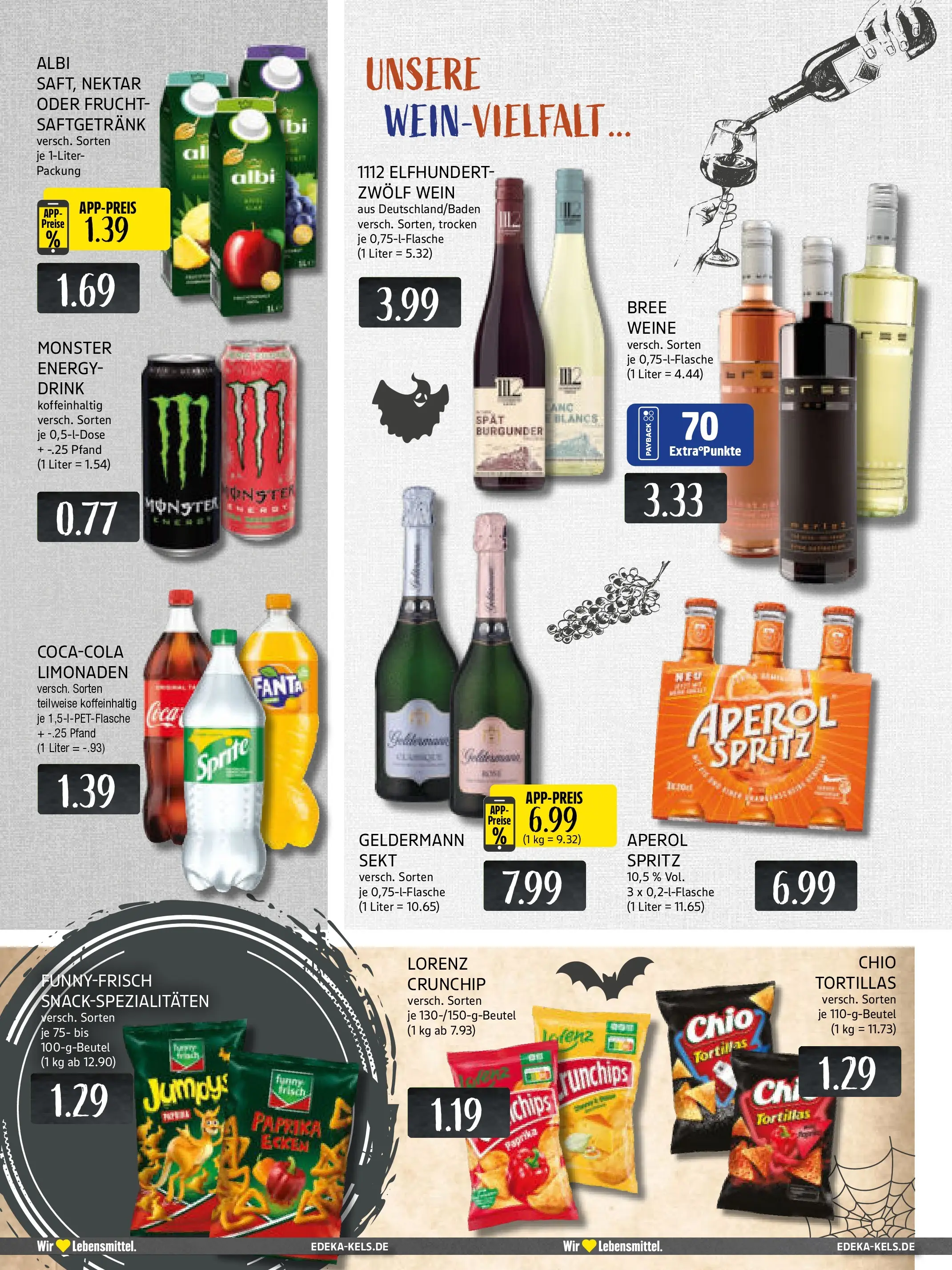 Edeka prospekt Ratingen	 (ab 26.10.2025) » Angebote Online | Seite: 14 | Produkte: Sprite, Monster, Paprika, Aperol