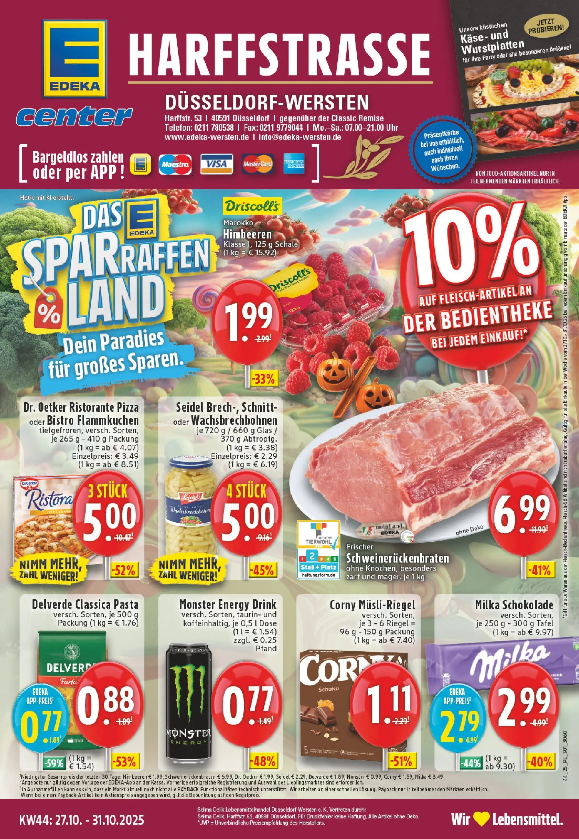 Edeka prospekt Düsseldorf	 (ab 26.10.2025) » Angebote Online | Seite: 1 | Produkte: Käse, Milka schokolade, Milka, Uhr