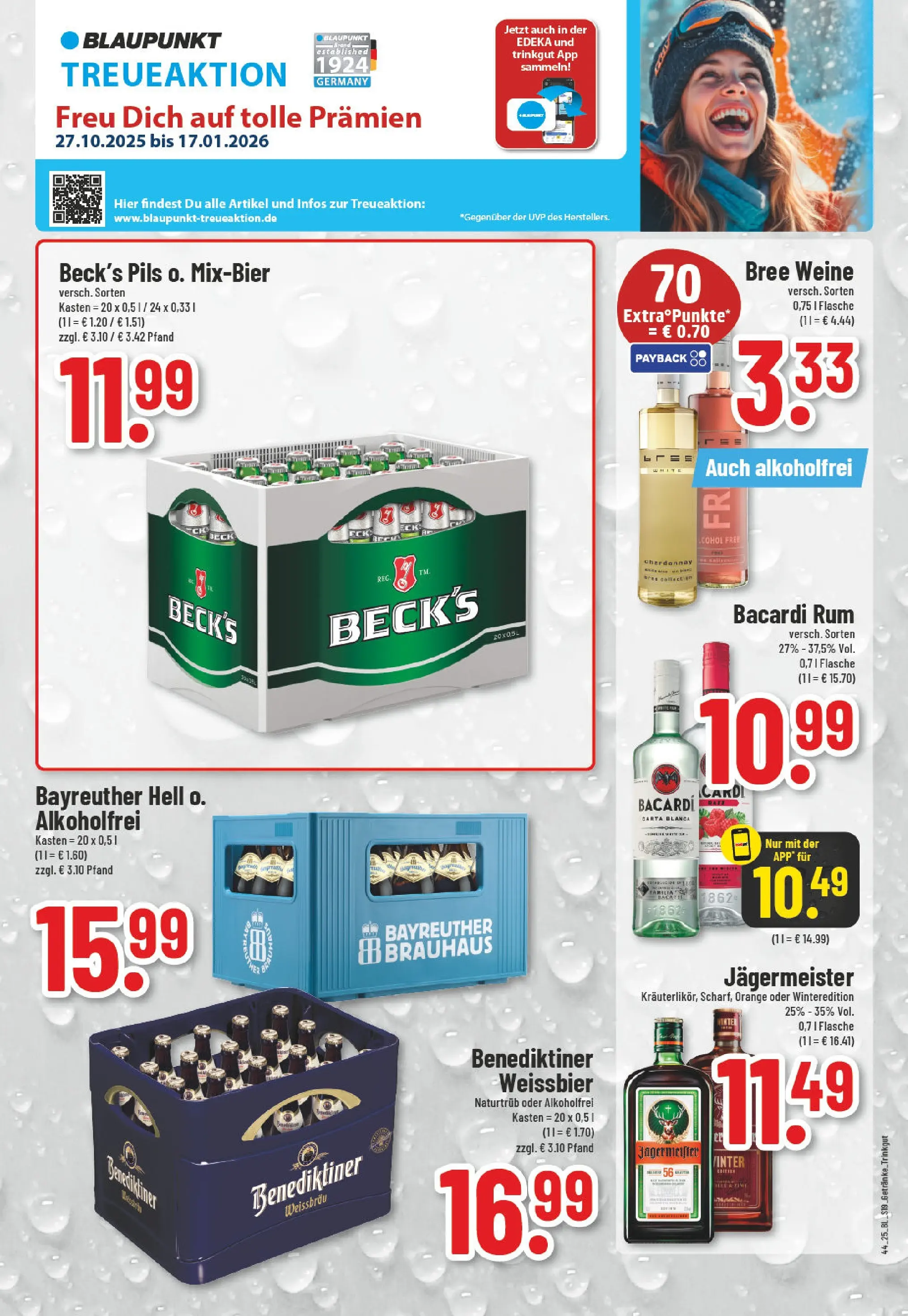 Edeka prospekt Wassenberg	 (ab 26.10.2025) » Angebote Online | Seite: 19 | Produkte: Bayreuther hell, Rum, Pils, Bree