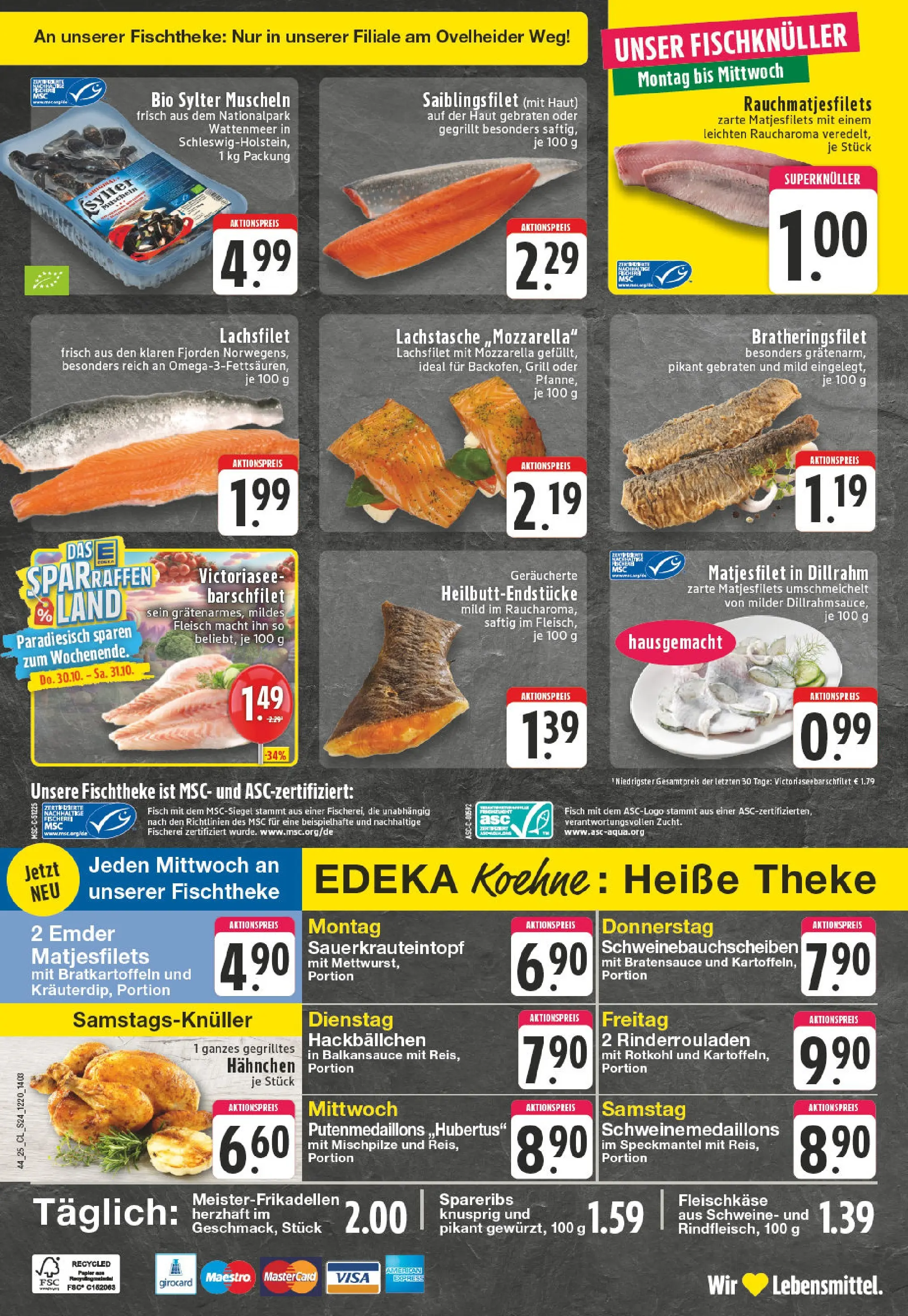 Edeka prospekt Marl	 (ab 26.10.2025) » Angebote Online | Seite: 24 | Produkte: Rinderrouladen, Grill, Mozzarella, Spare ribs