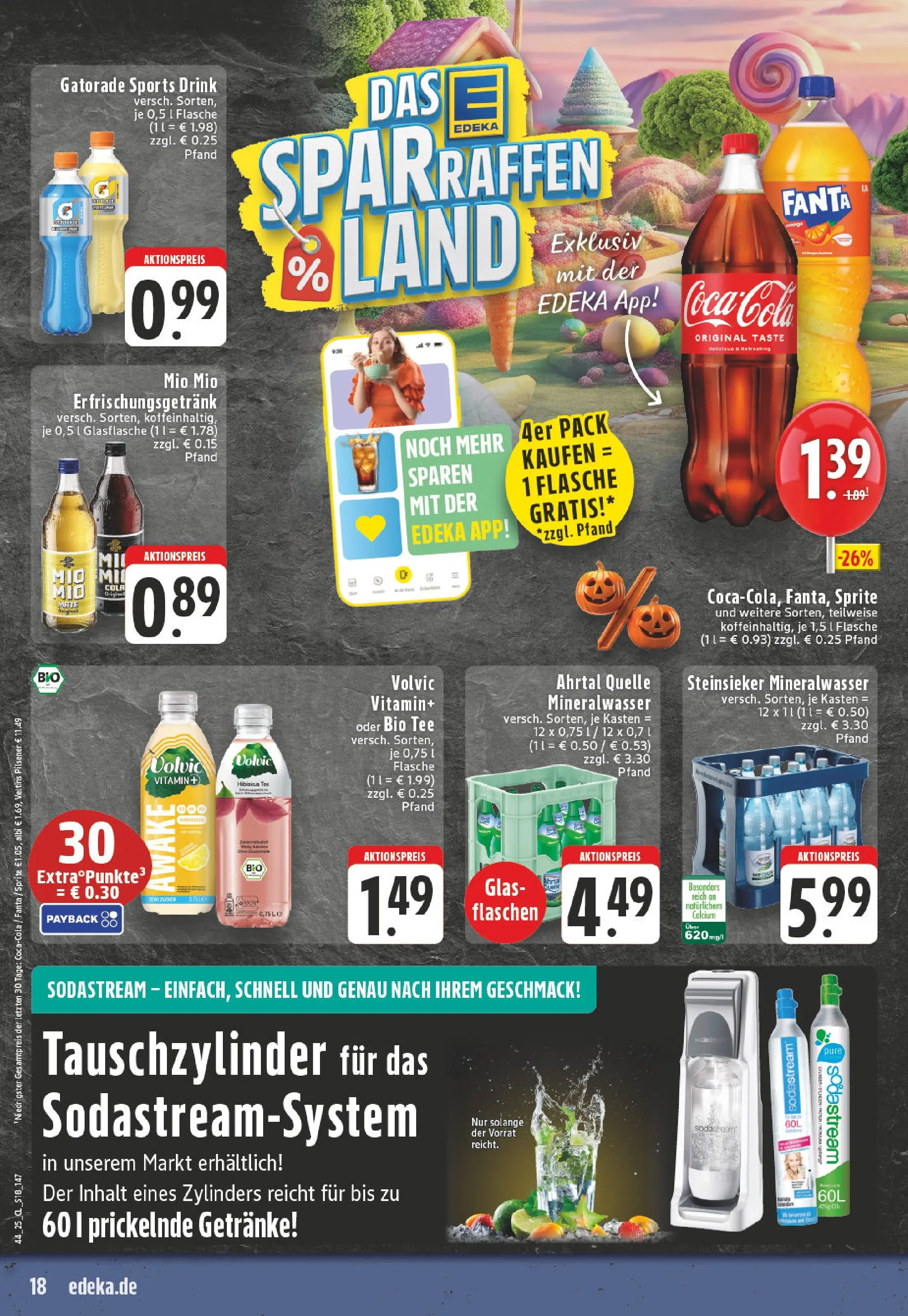 Edeka prospekt Bornheim-Walberberg	 (ab 26.10.2025) » Angebote Online | Seite: 18 | Produkte: Sprite, Cola, Tee, Volvic