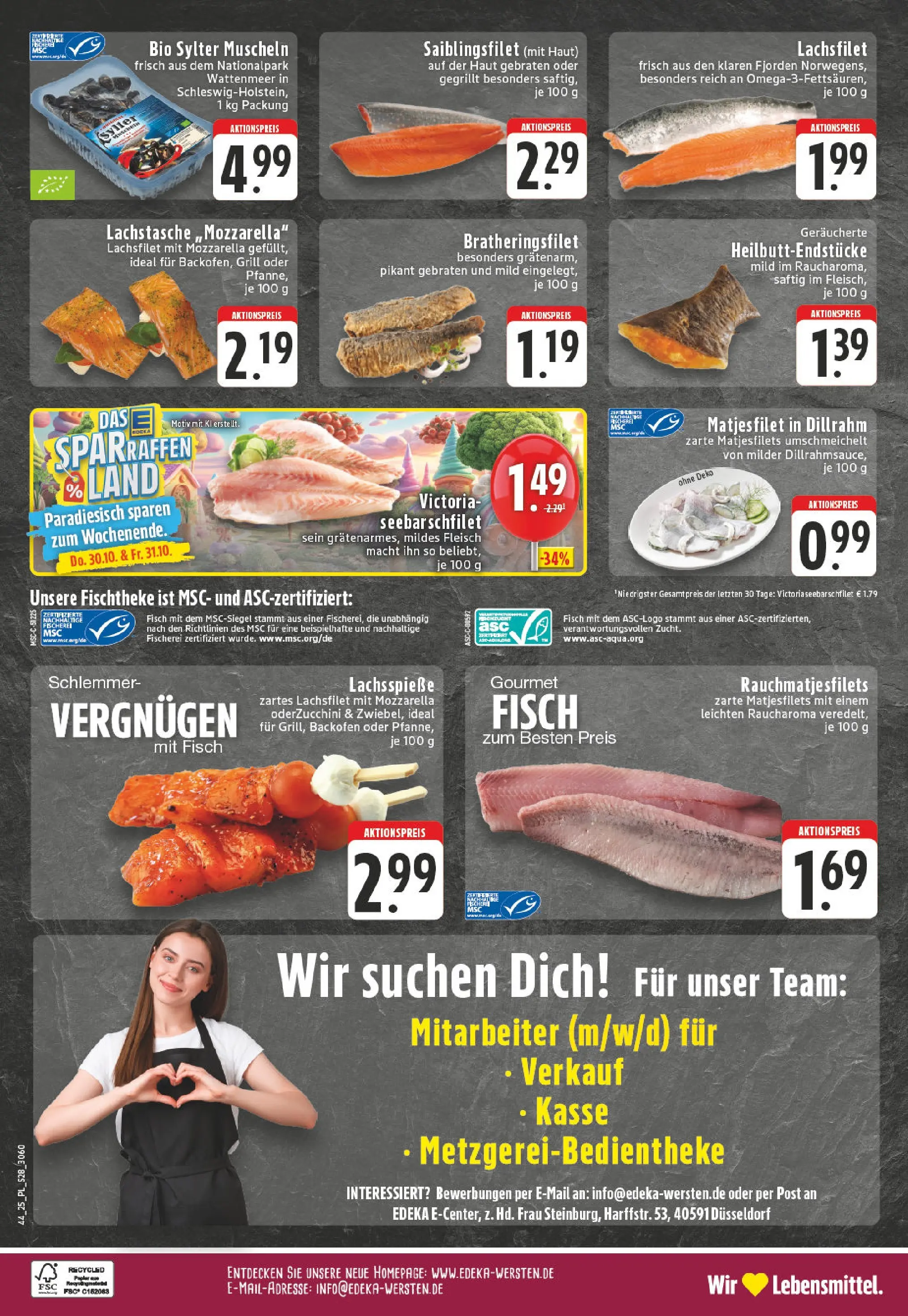 Edeka prospekt Düsseldorf	 (ab 26.10.2025) » Angebote Online | Seite: 28 | Produkte: Grill, Fisch, Dill, Fleisch