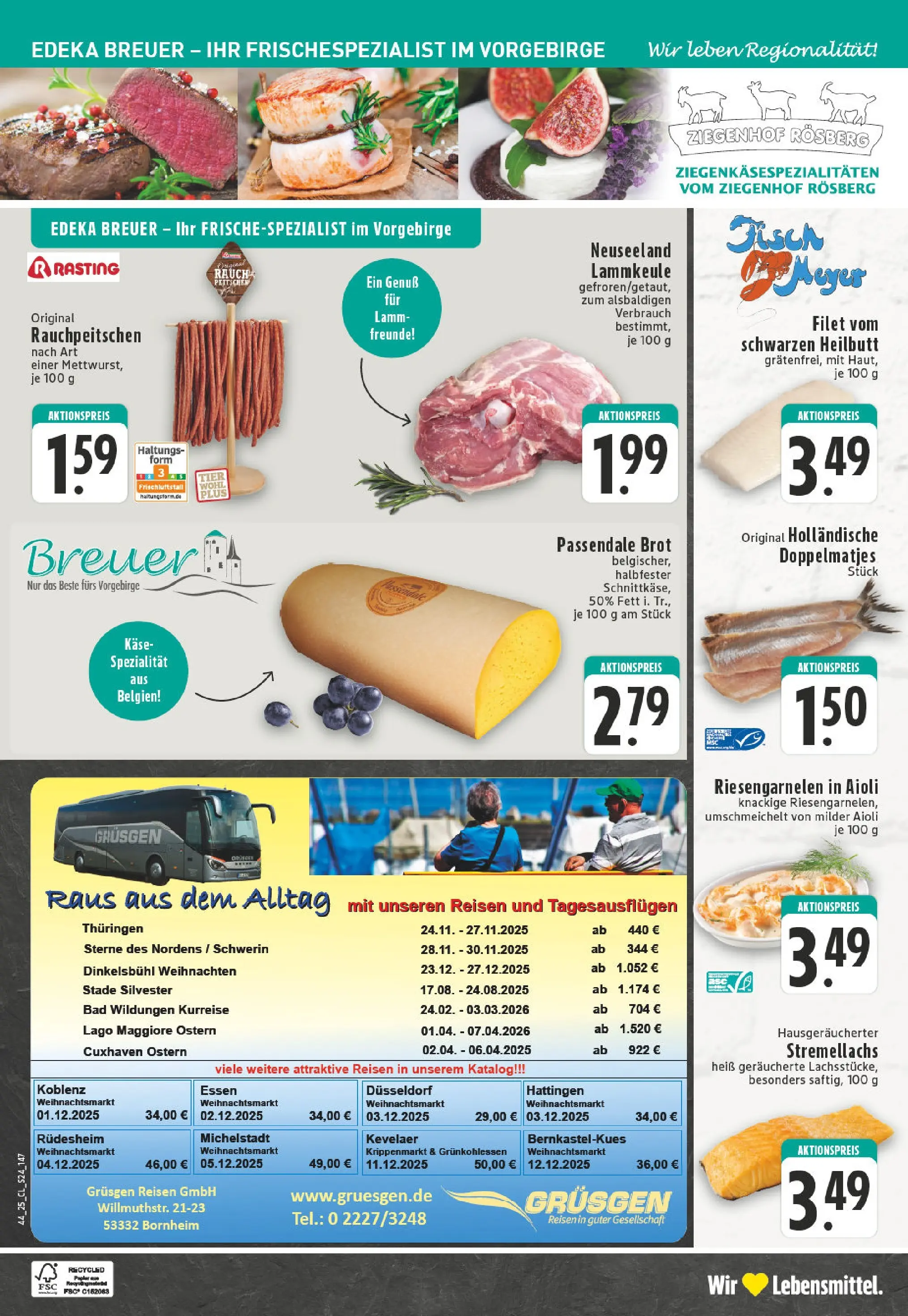 Edeka prospekt Bornheim-Walberberg	 (ab 26.10.2025) » Angebote Online | Seite: 24 | Produkte: Lammkeule, Bad, Fisch, Brot