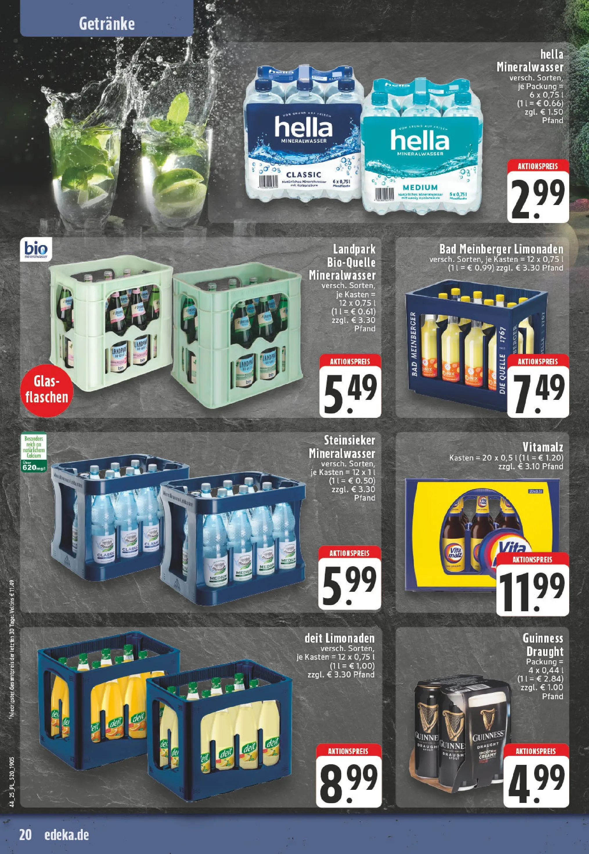 Edeka prospekt Lippstadt	 (ab 26.10.2025) » Angebote Online | Seite: 20 | Produkte: Mineralwasser, Wasser, Hella, Veltins