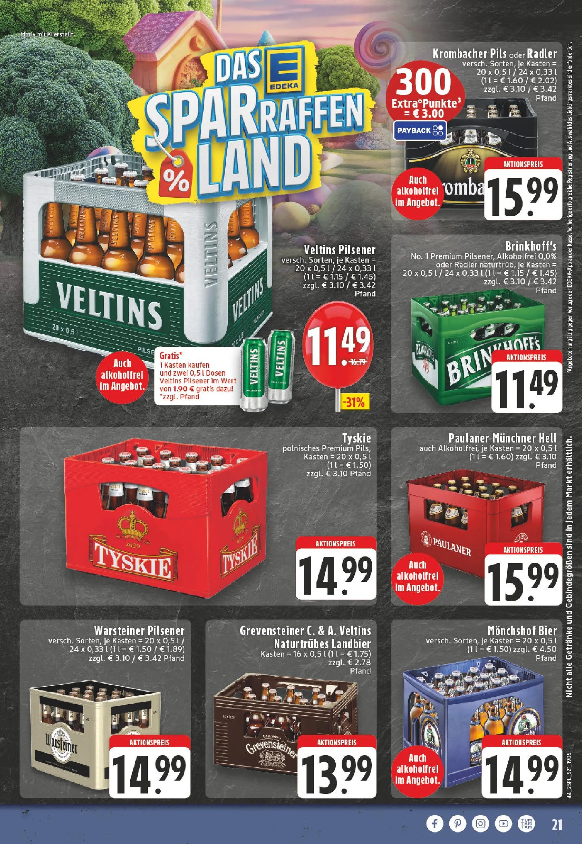 Edeka prospekt Lippstadt	 (ab 26.10.2025) » Angebote Online | Seite: 21 | Produkte: Bier, Pils, Warsteiner, Krombacher