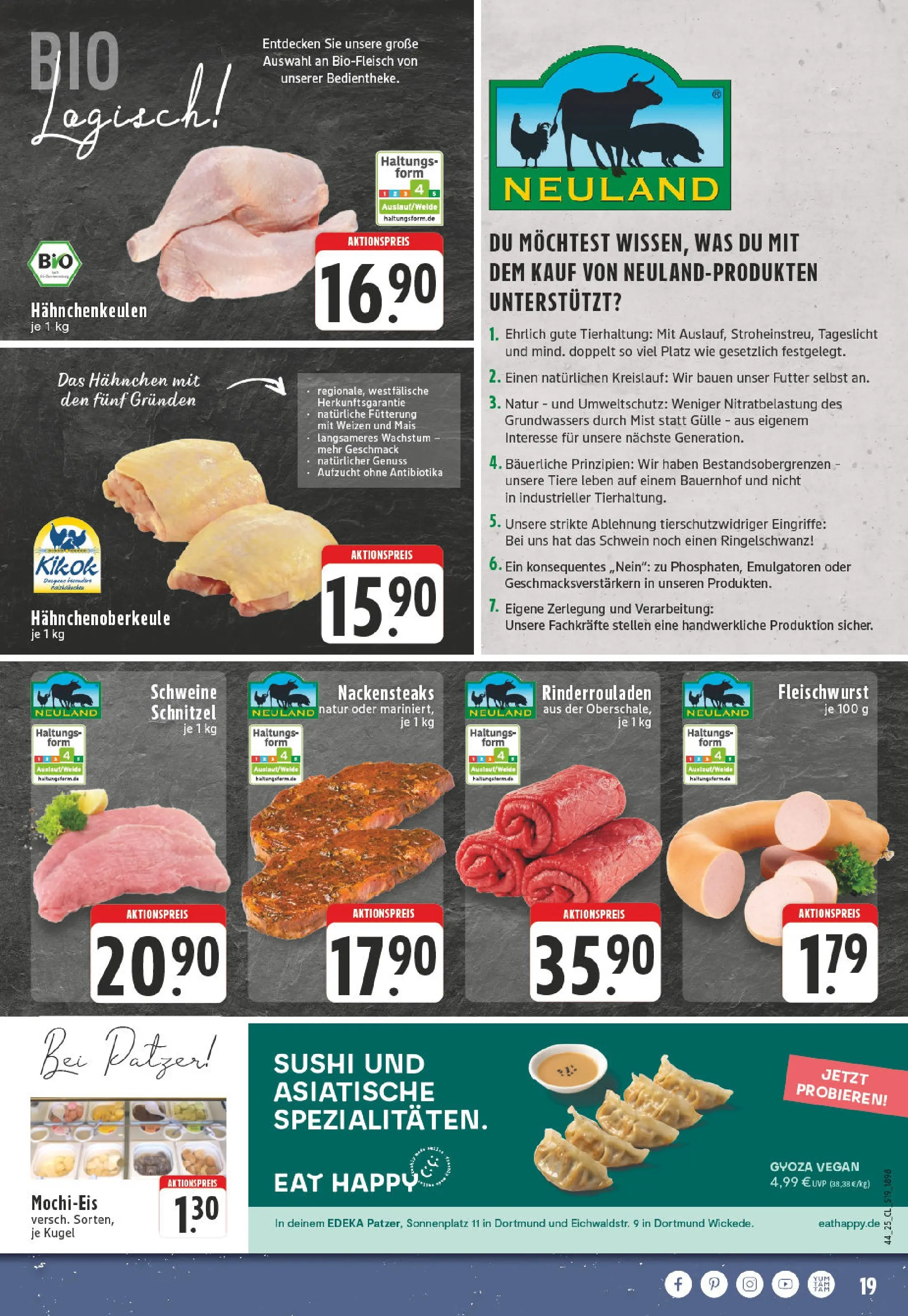 Edeka prospekt Dortmund	 (ab 26.10.2025) » Angebote Online | Seite: 21 | Produkte: Rinderrouladen, Hahnchen, Schnitzel, Mochi