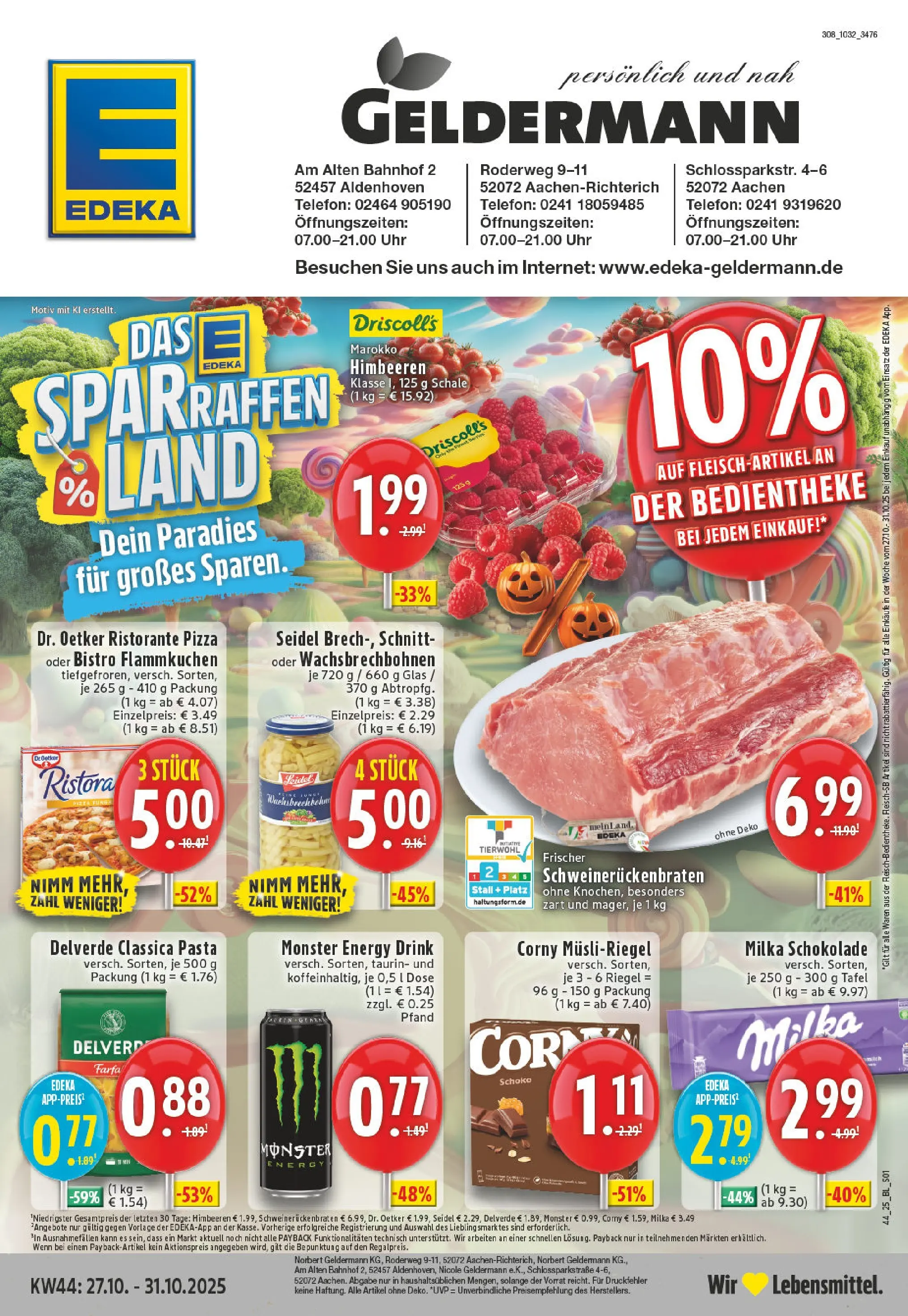 Edeka prospekt Aachen	 (ab 26.10.2025) » Angebote Online | Seite: 1 | Produkte: Ristorante, Pizza, Telefon, Uhr