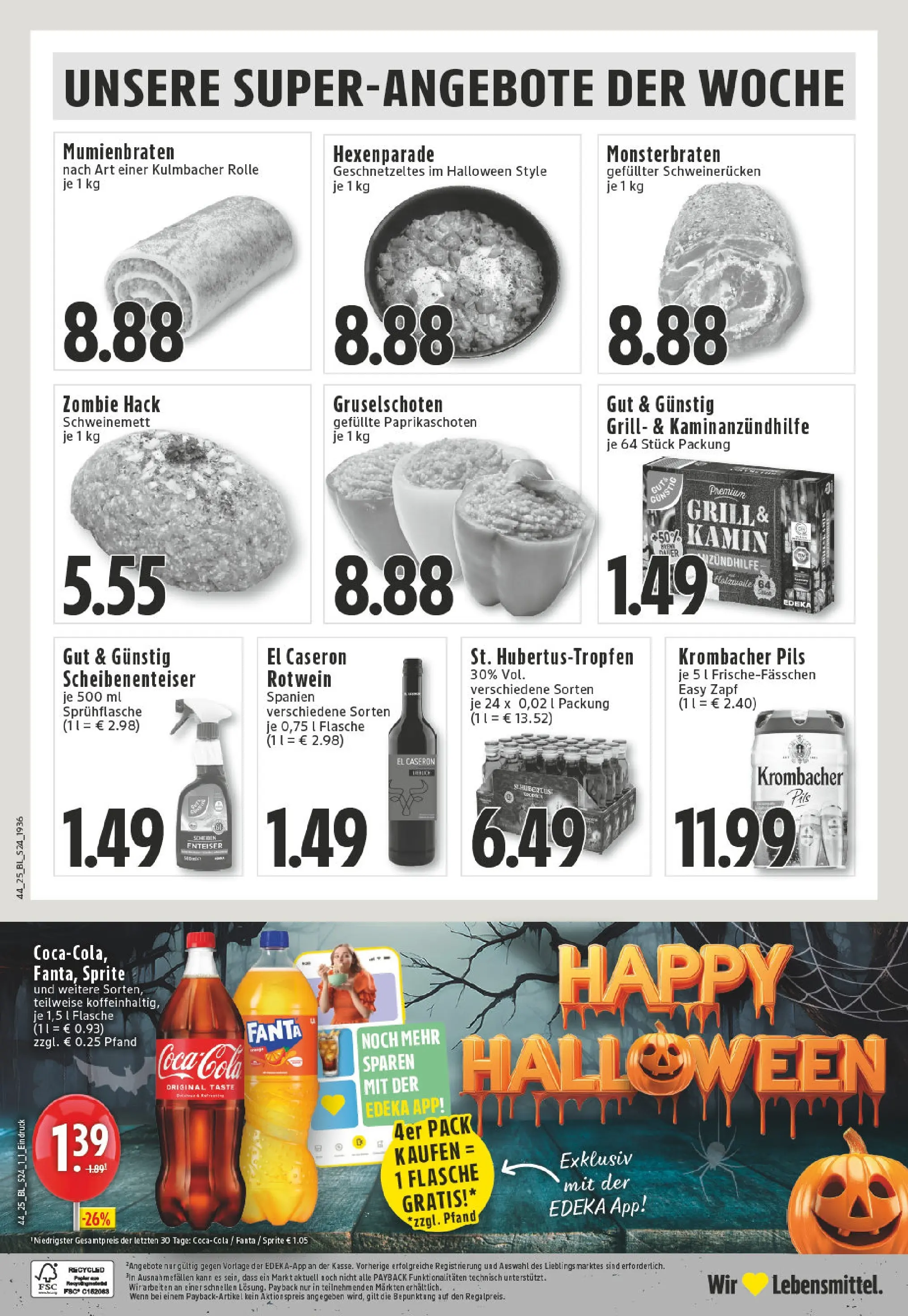 Edeka prospekt Ahaus	 (ab 26.10.2025) » Angebote Online | Seite: 24 | Produkte: Kamin, Fanta, Sprite, Cola