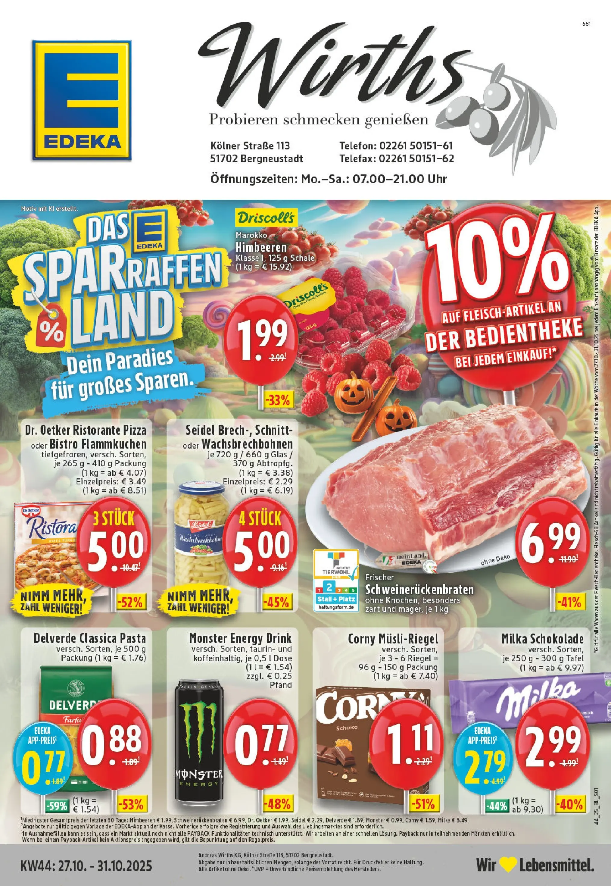 Edeka prospekt Bergneustadt	 (ab 26.10.2025) » Angebote Online | Seite: 1