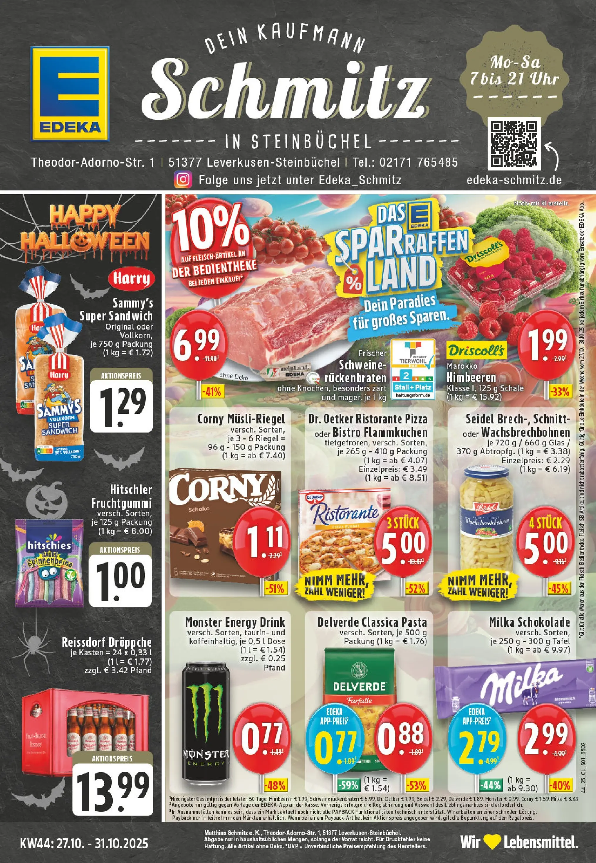 Edeka prospekt Leverkusen	 (ab 26.10.2025) » Angebote Online | Seite: 1 | Produkte: Ristorante, Milka schokolade, Milka, Uhr