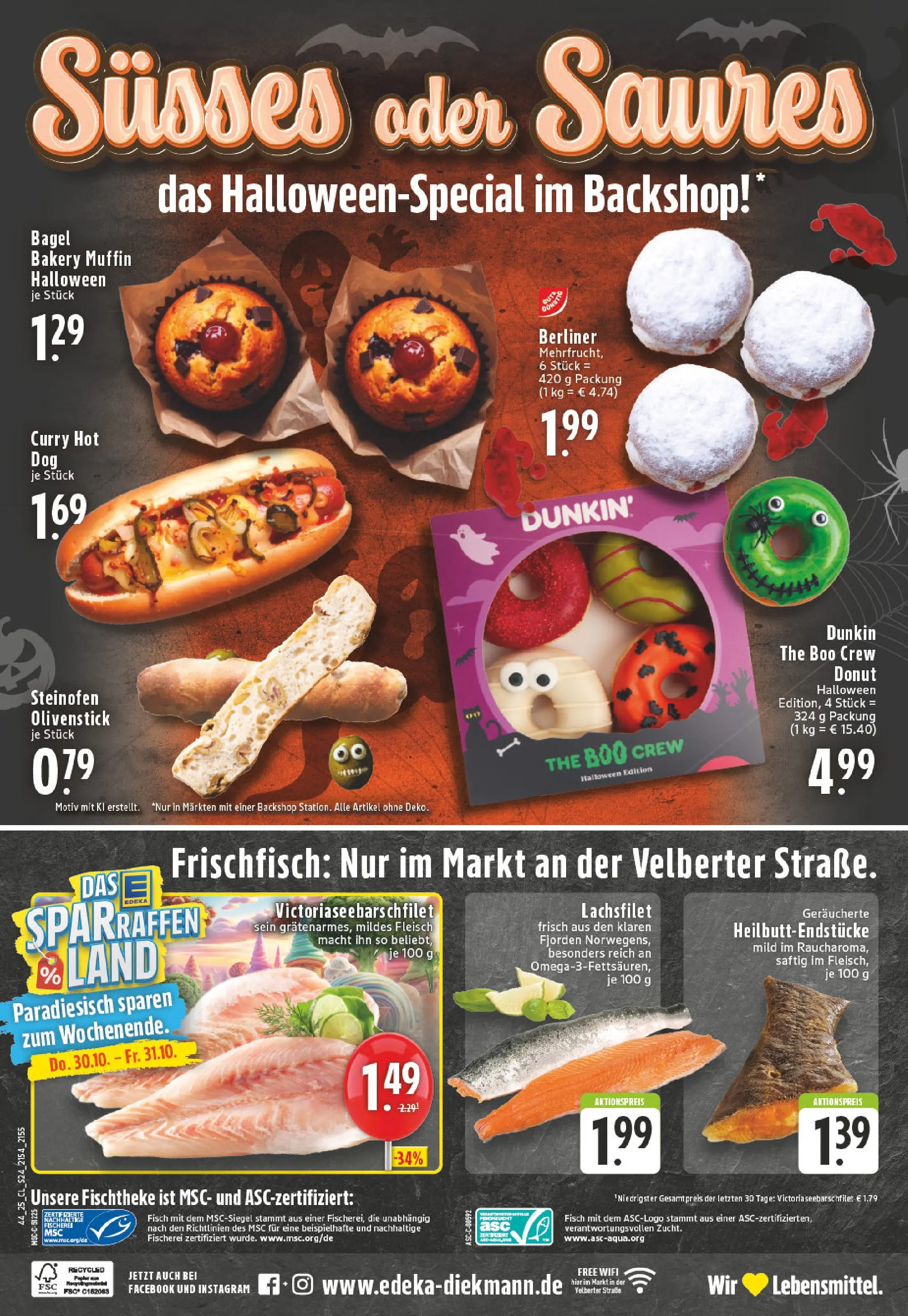 Edeka prospekt Essen-Werden	 (ab 26.10.2025) » Angebote Online | Seite: 24 | Produkte: Berliner, Fisch, Fleisch
