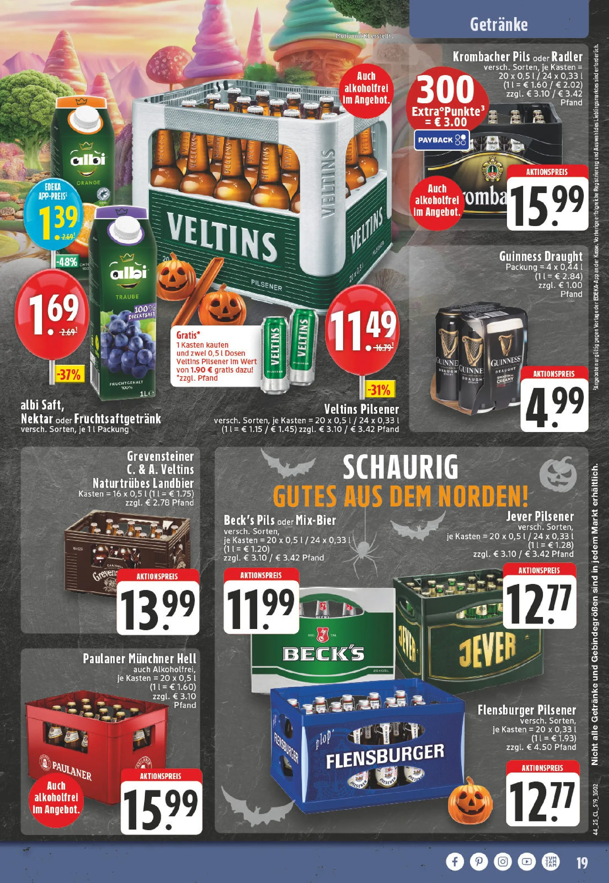 Edeka prospekt Leverkusen	 (ab 26.10.2025) » Angebote Online | Seite: 19 | Produkte: Radler, Jever, Paulaner, Veltins