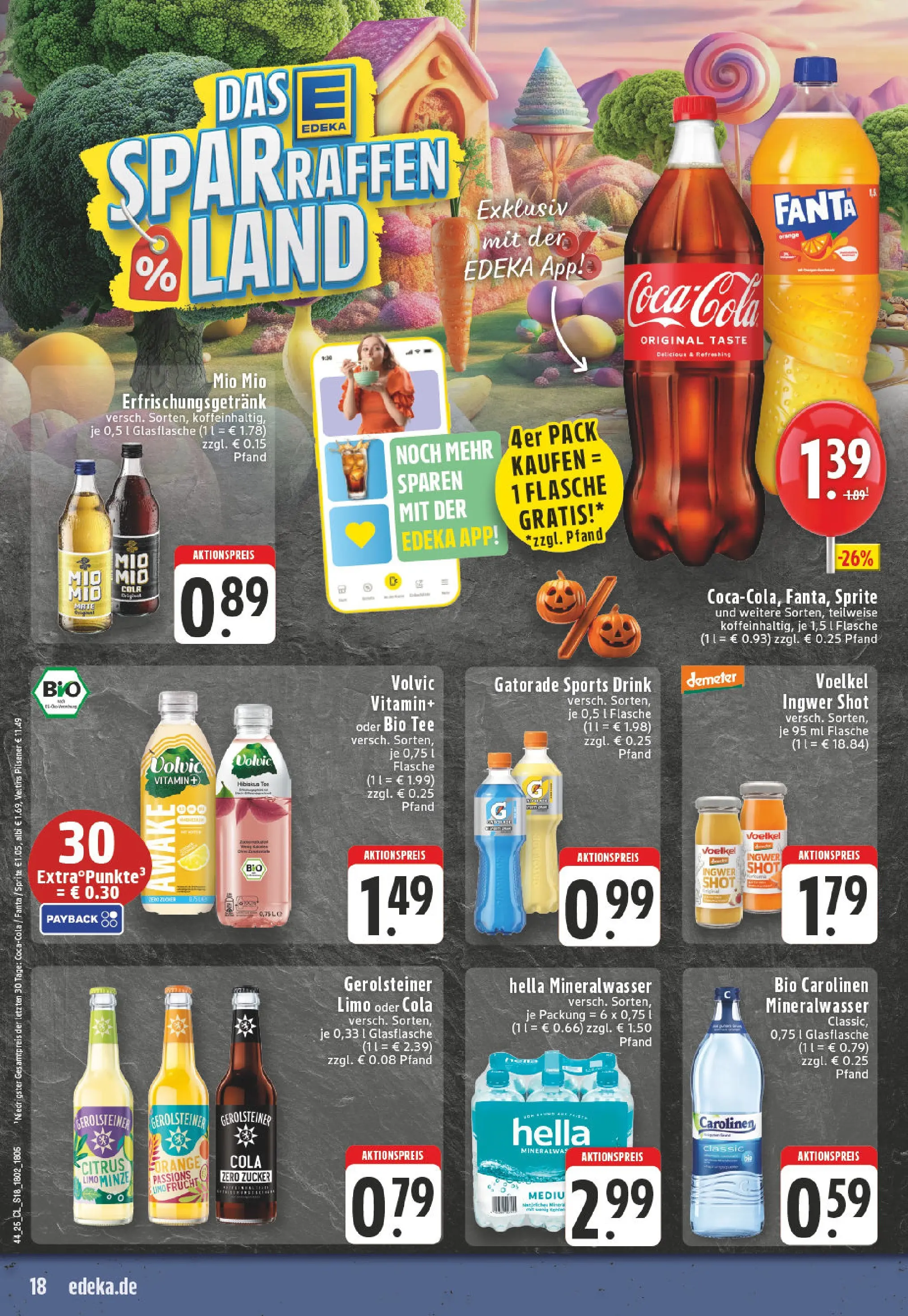 Edeka prospekt Witten-Bommern	 (ab 26.10.2025) » Angebote Online | Seite: 18 | Produkte: Sprite, Cola, Zucker, Tee
