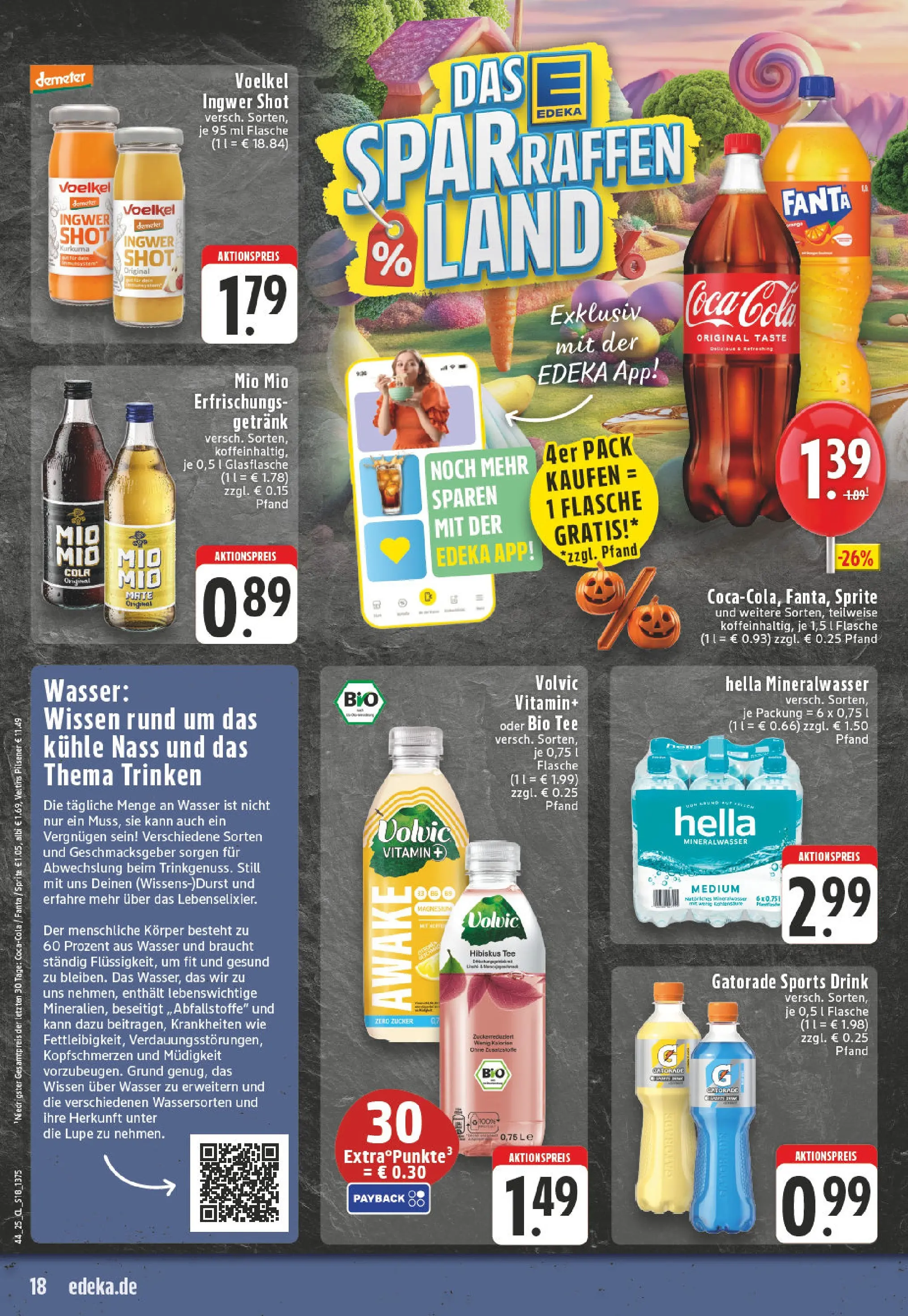 Edeka prospekt Witten-Herbede	 (ab 26.10.2025) » Angebote Online | Seite: 18 | Produkte: Fanta, Cola, Wasser, Tee