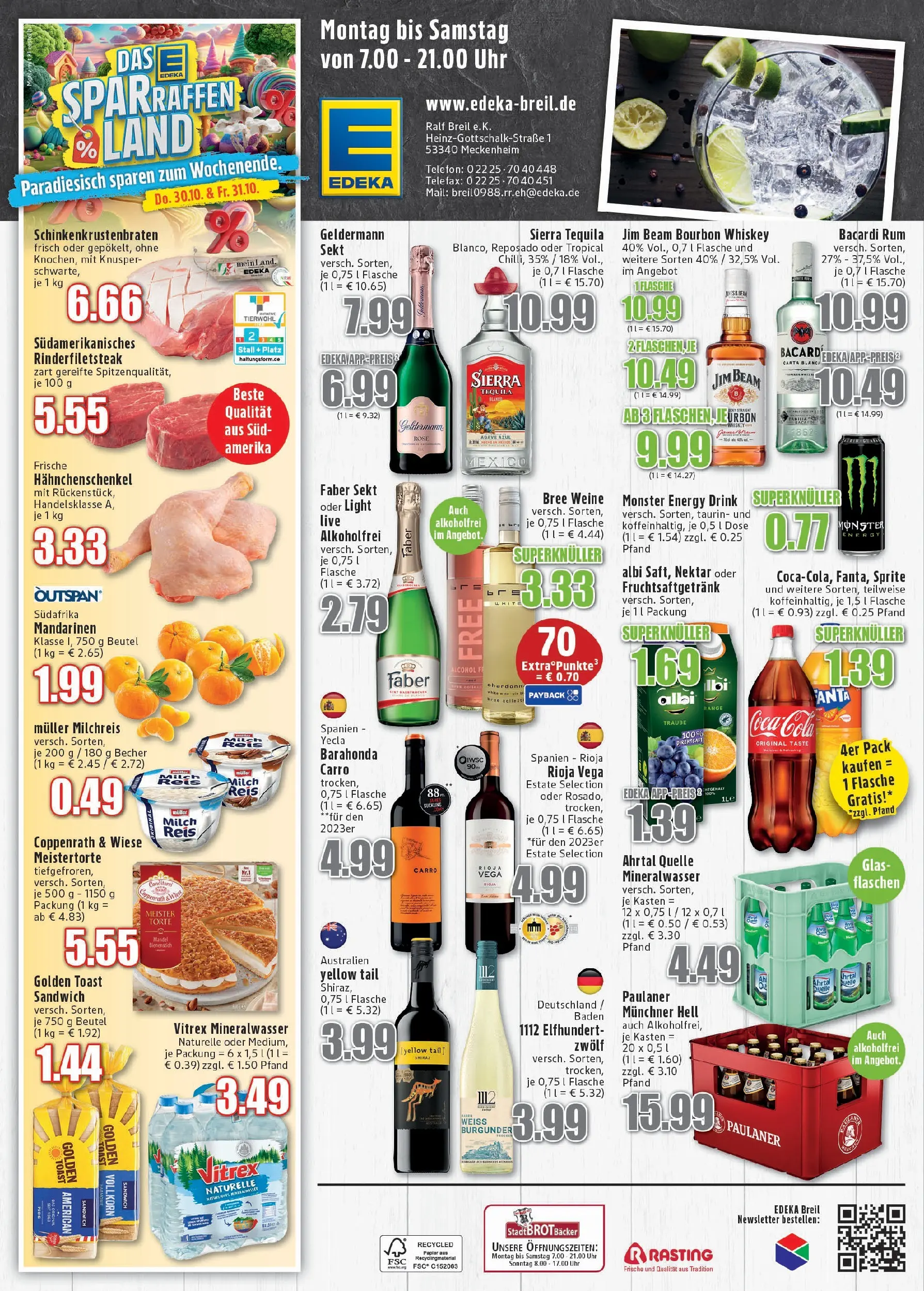 Edeka prospekt Meckenheim	 (ab 26.10.2025) » Angebote Online | Seite: 6 | Produkte: Jim beam, Energy, Monster, Reis