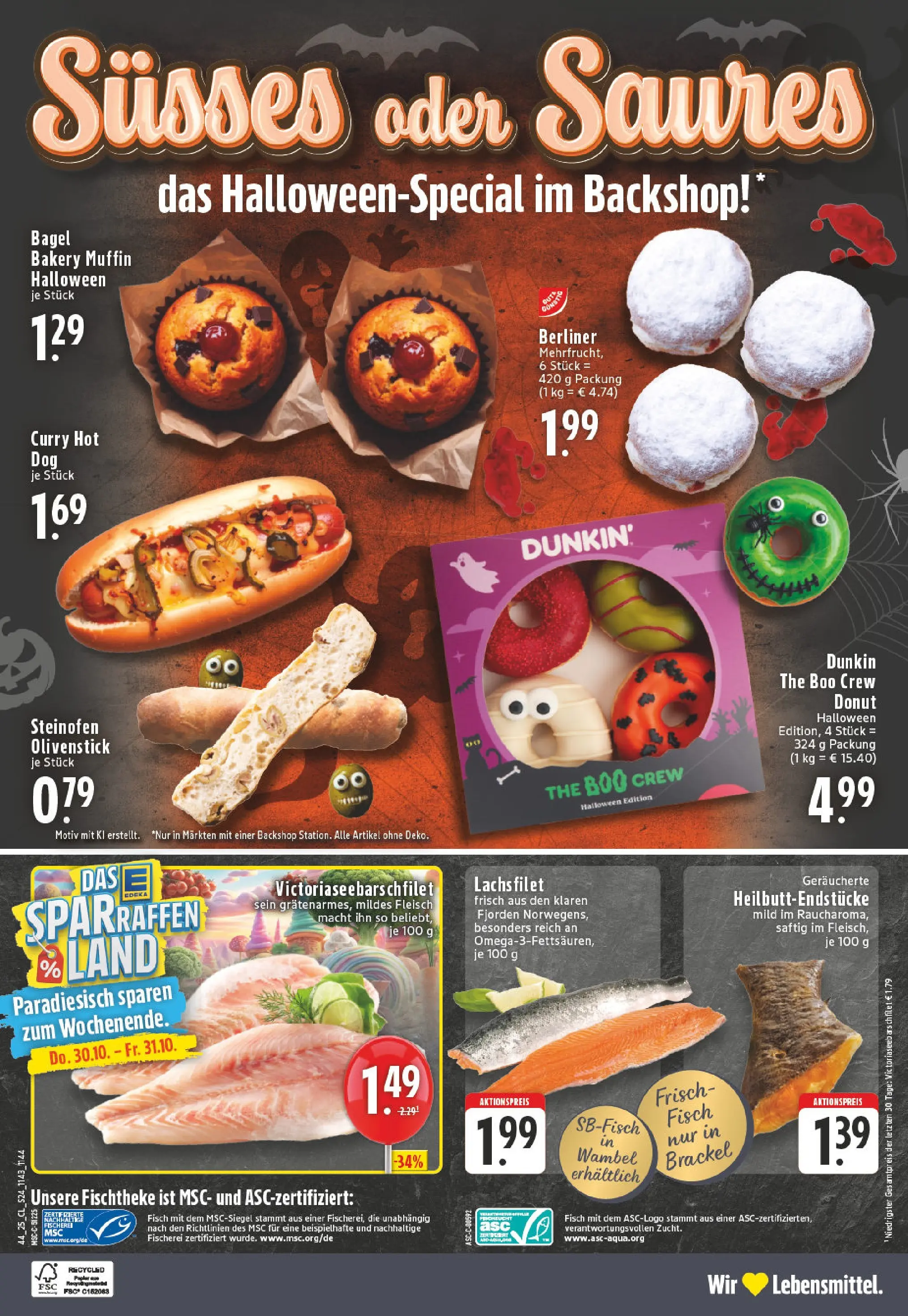Edeka prospekt Dortmund-Brackel	 (ab 26.10.2025) » Angebote Online | Seite: 24 | Produkte: Berliner, Fisch, Fleisch