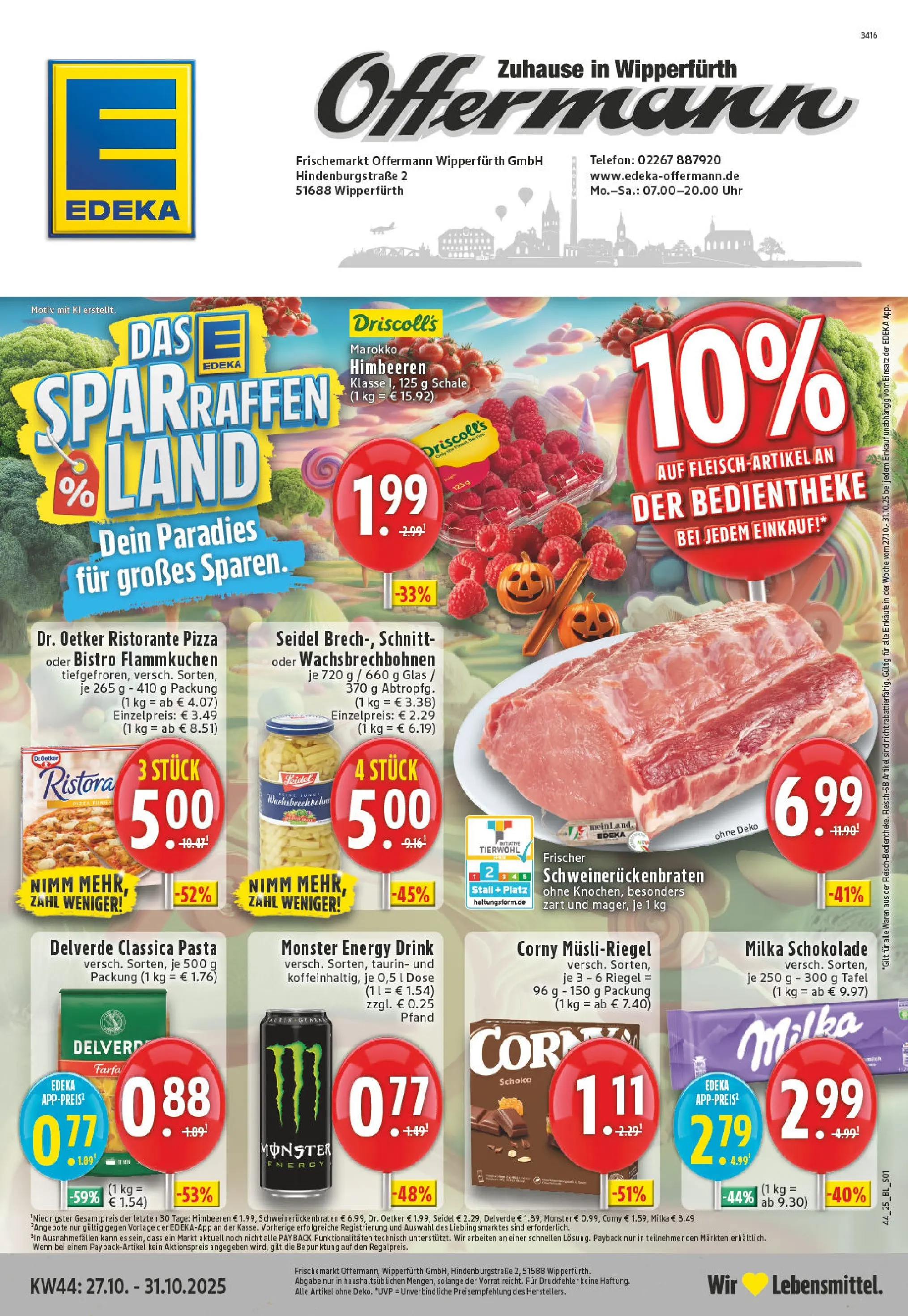 Edeka prospekt Wipperfürth	 (ab 26.10.2025) » Angebote Online | Seite: 1