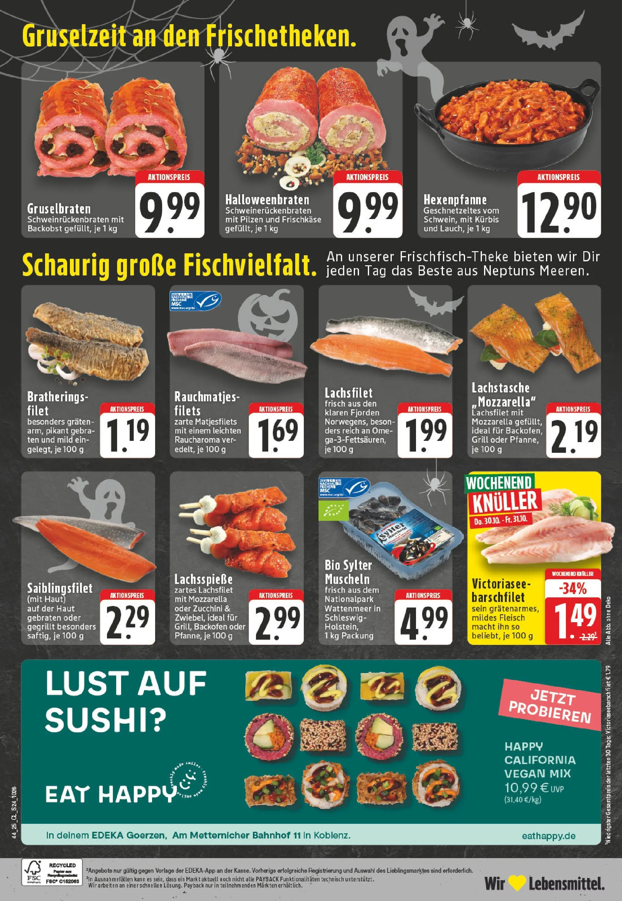 Edeka prospekt Koblenz	 (ab 26.10.2025) » Angebote Online | Seite: 24 | Produkte: Grill, Kürbis, Backofen, Fleisch