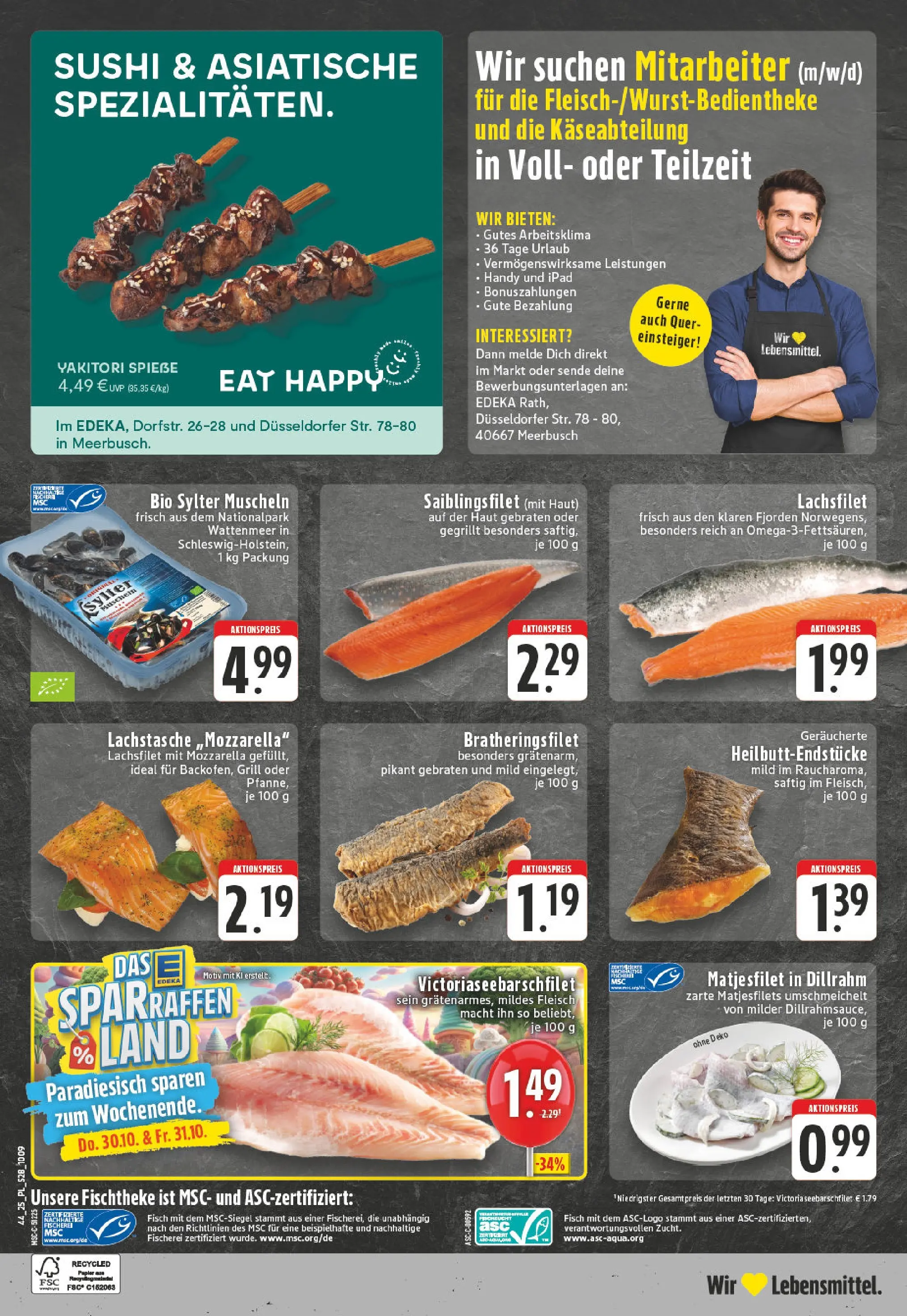 Edeka prospekt Grevenbroich	 (ab 26.10.2025) » Angebote Online | Seite: 28 | Produkte: Mozzarella, Ipad, Spieße, Fisch