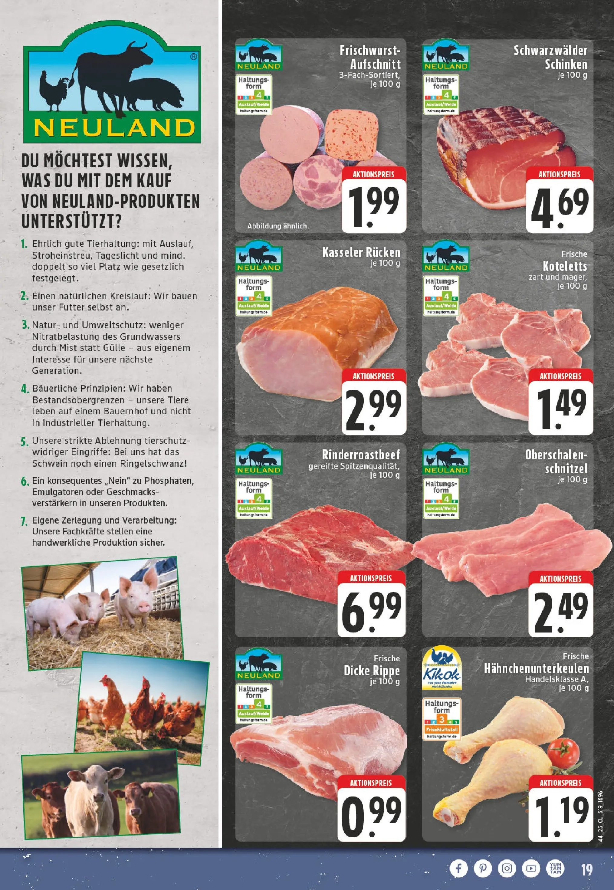 Edeka prospekt Lünen	 (ab 26.10.2025) » Angebote Online | Seite: 19 | Produkte: Schnitzel, Schinken, Steak