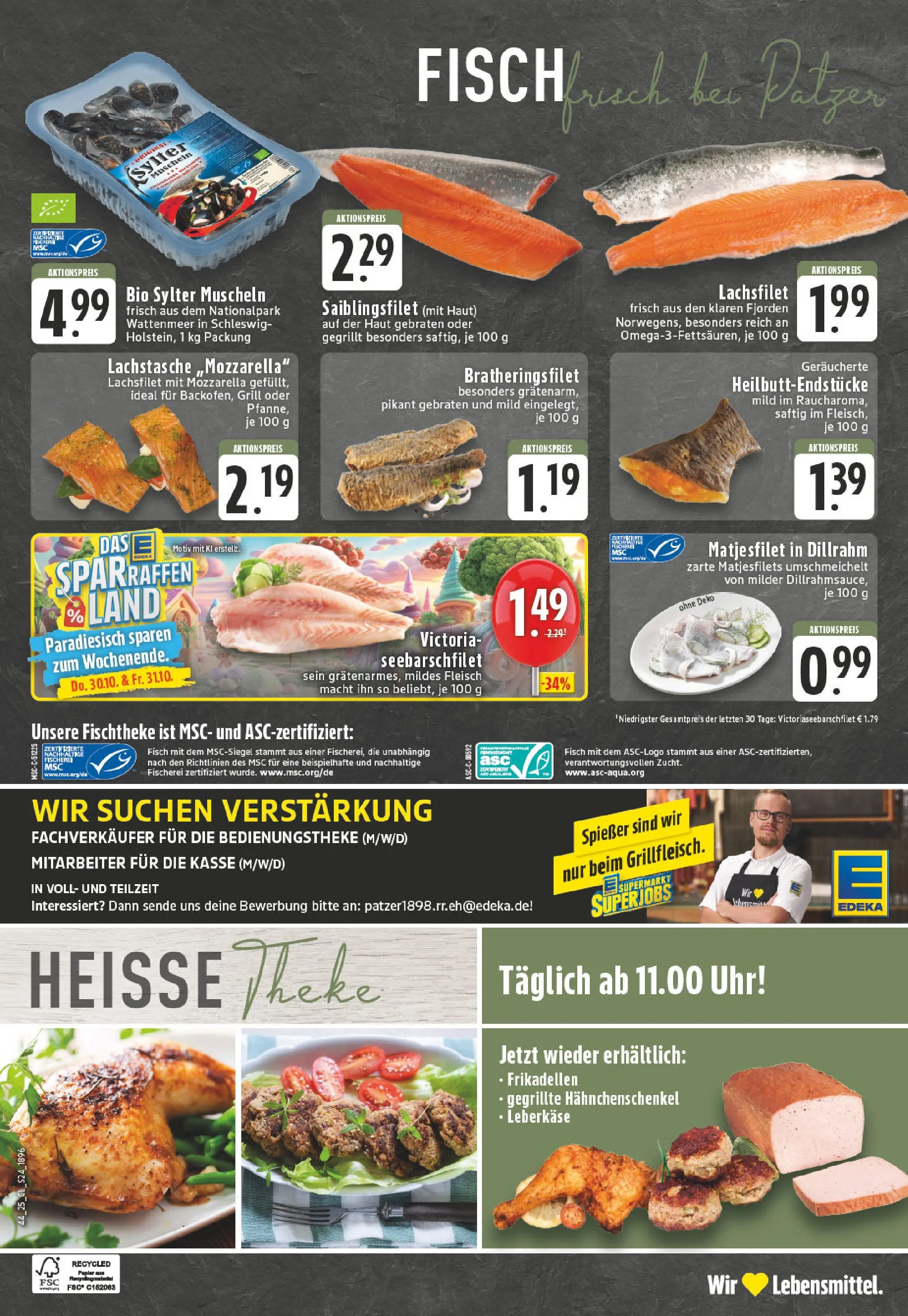 Edeka prospekt Lünen	 (ab 26.10.2025) » Angebote Online | Seite: 24 | Produkte: Mozzarella, Fisch, Fleisch, Leberkase