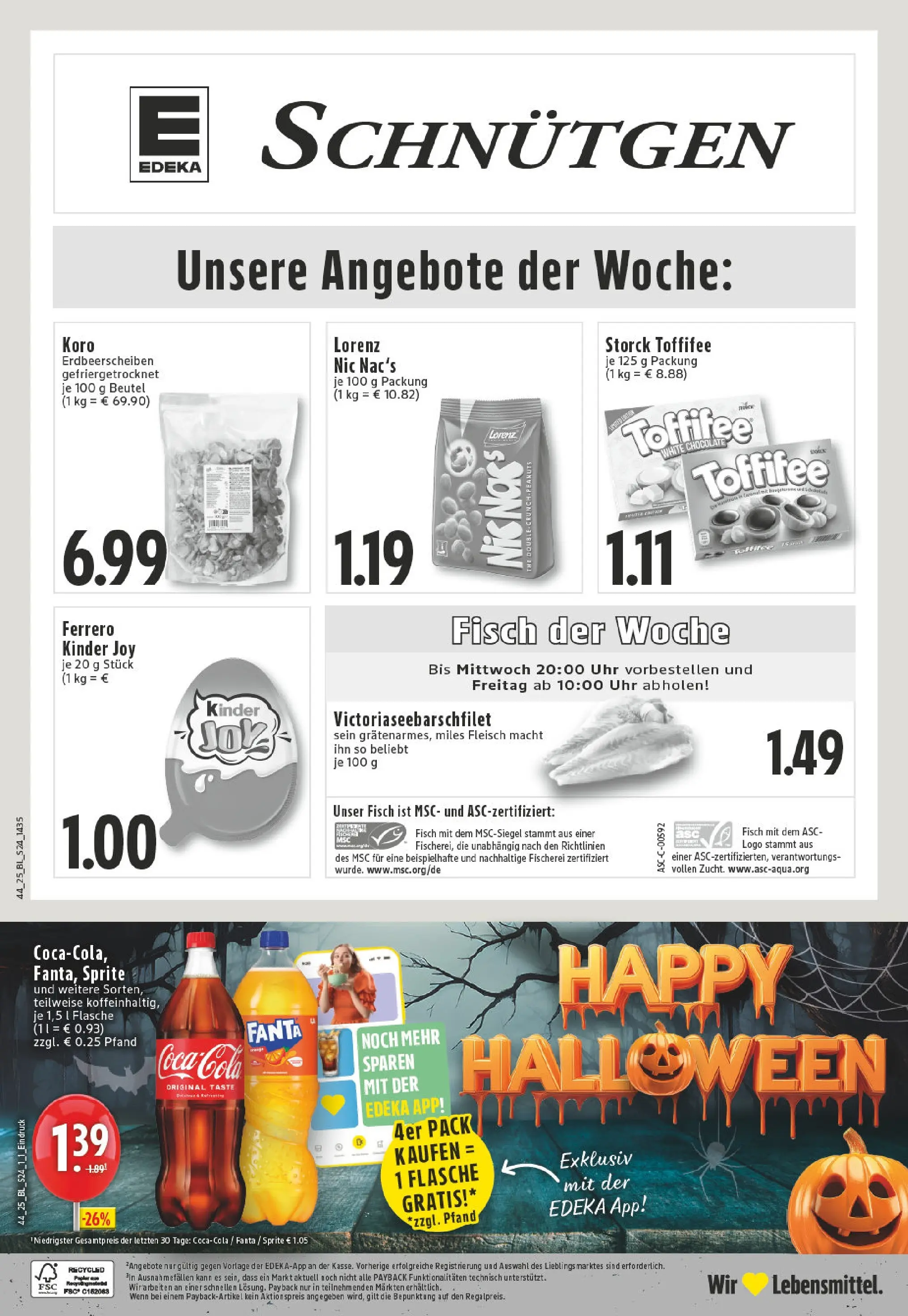Edeka prospekt Lennestadt	 (ab 26.10.2025) » Angebote Online | Seite: 24 | Produkte: Sprite, Fisch, Toffifee, Fleisch