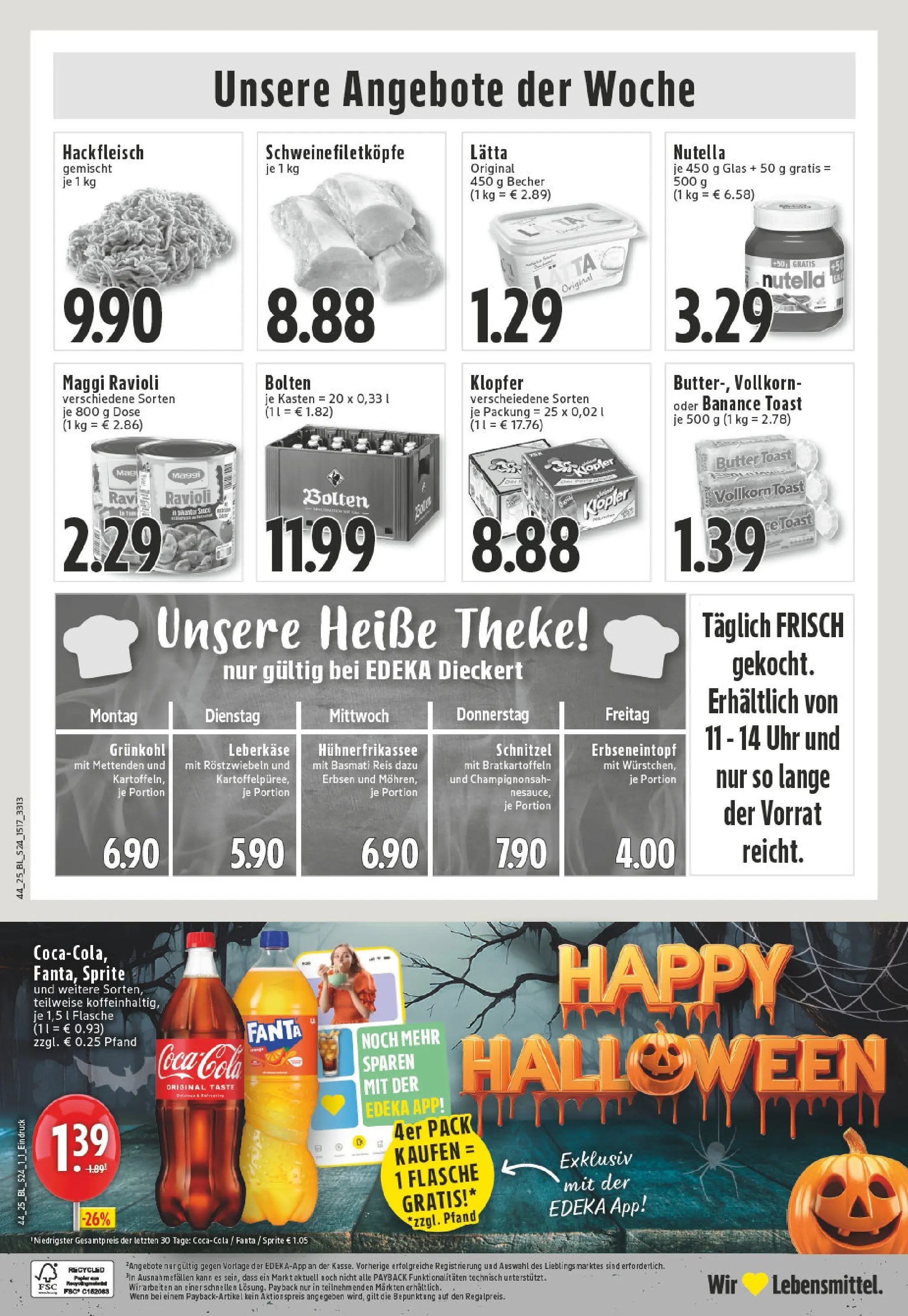 Edeka prospekt Heinsberg	 (ab 26.10.2025) » Angebote Online | Seite: 24 | Produkte: Fanta, Sprite, Nutella, Lätta