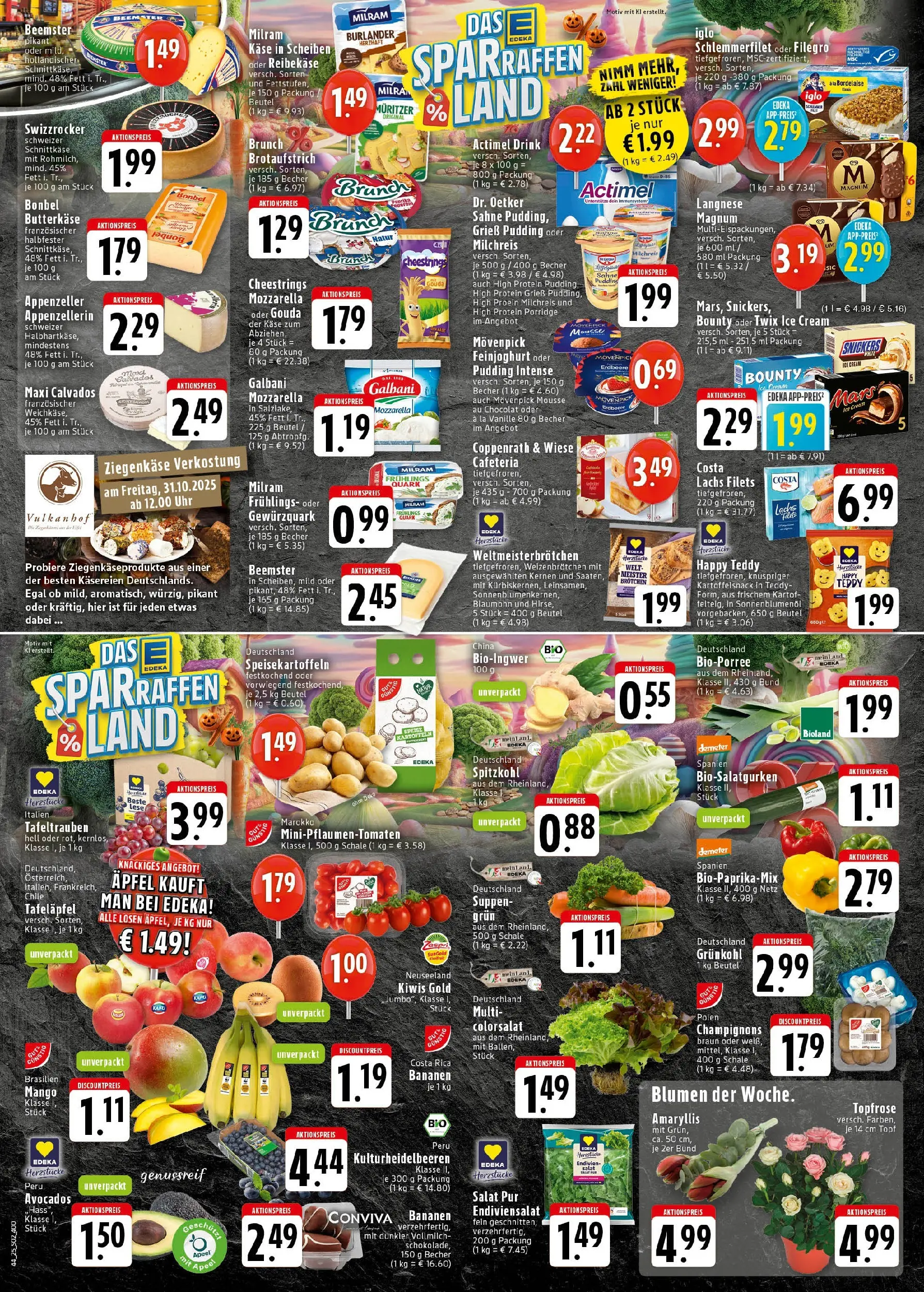 Edeka prospekt Bad Honnef	 (ab 26.10.2025) » Angebote Online | Seite: 2 | Produkte: Blumen, Pudding, Snickers, Kartoffeln