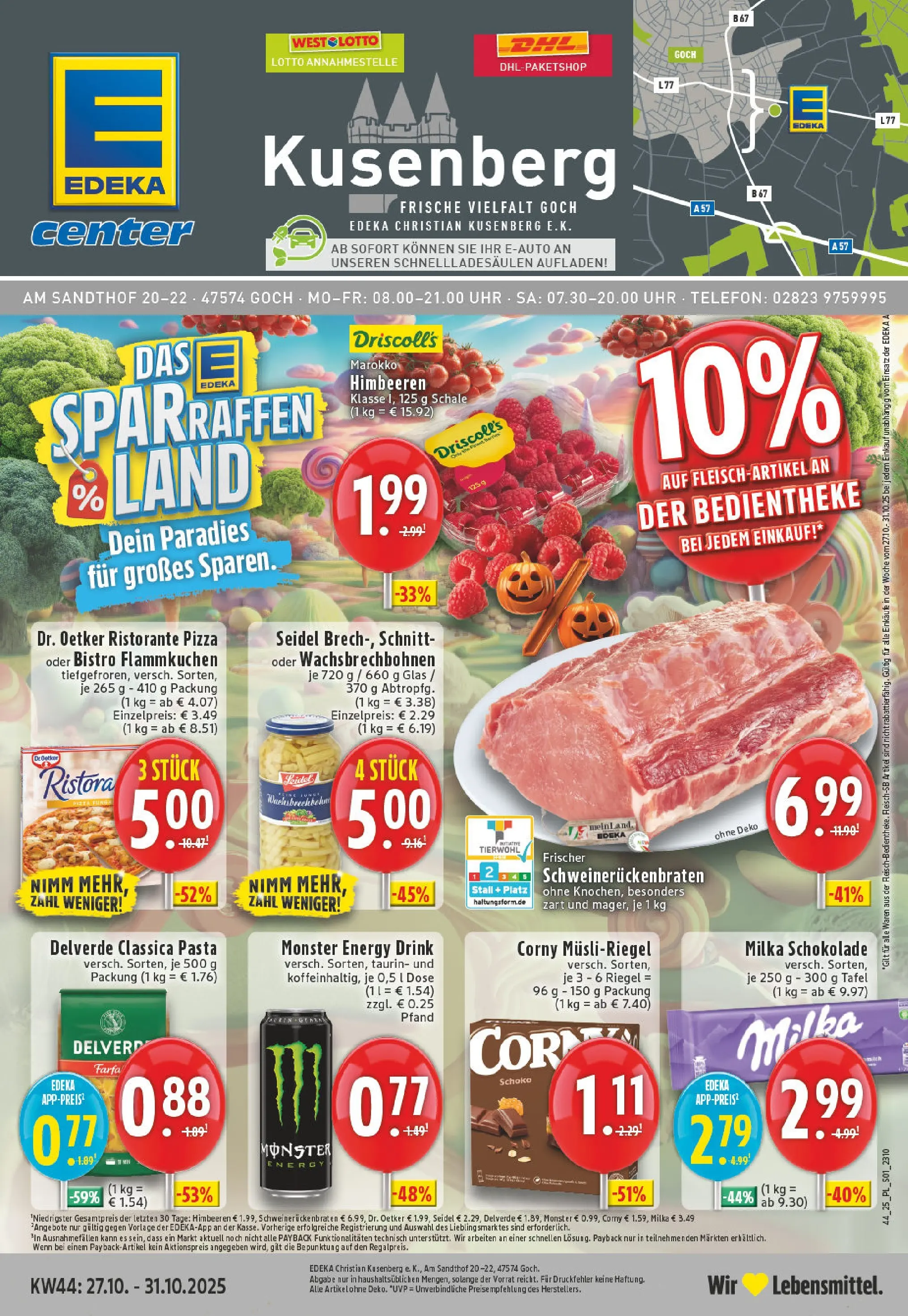 Edeka prospekt Goch	 (ab 26.10.2025) » Angebote Online | Seite: 1 | Produkte: Energy, Milka schokolade, Milka, Pizza