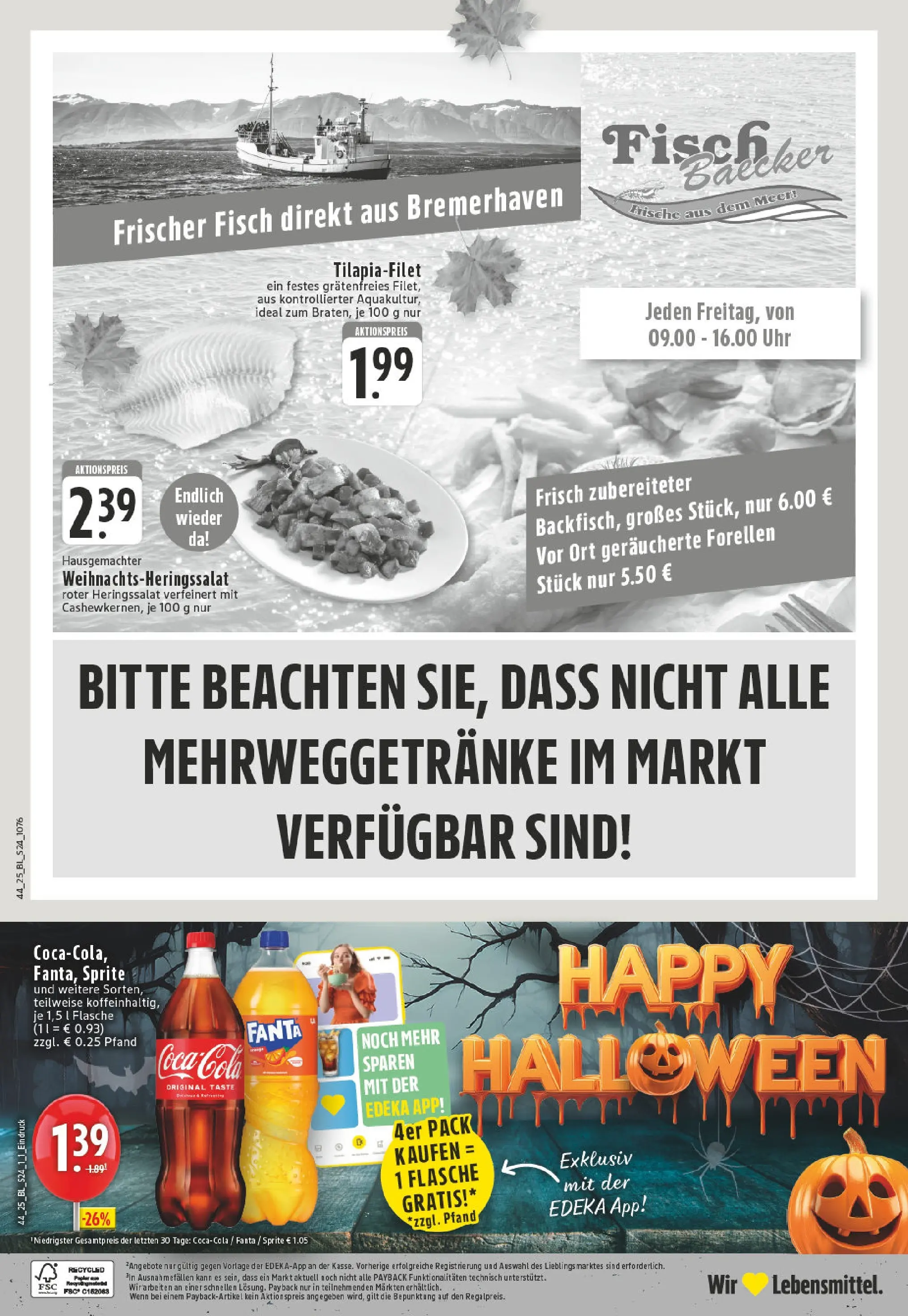 Edeka prospekt Herne-Sodingen	 (ab 26.10.2025) » Angebote Online | Seite: 24 | Produkte: Fanta, Sprite, Fisch, Uhr