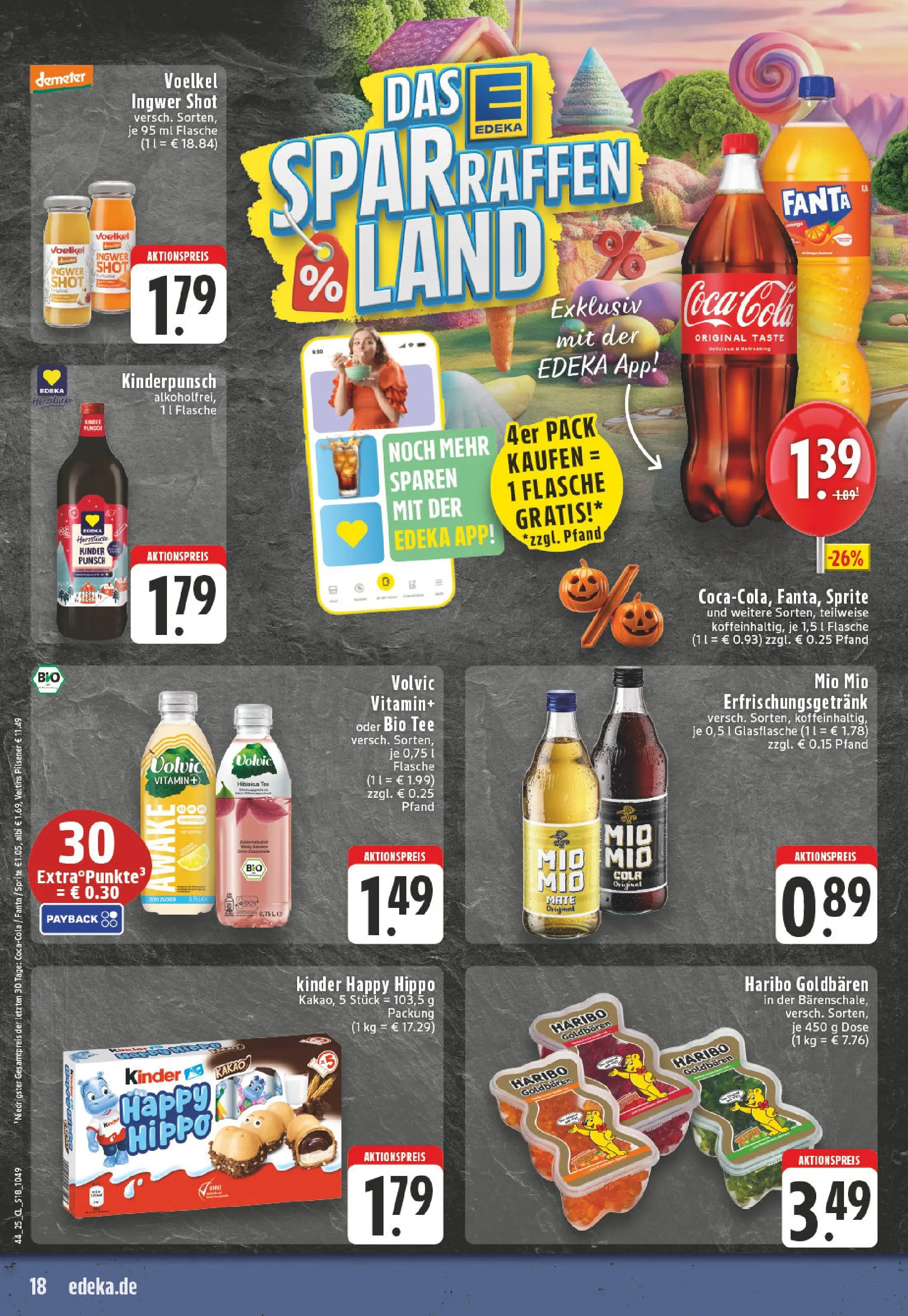 Edeka prospekt Kempenich	 (ab 26.10.2025) » Angebote Online | Seite: 18 | Produkte: Fanta, Sprite, Haribo, Tee