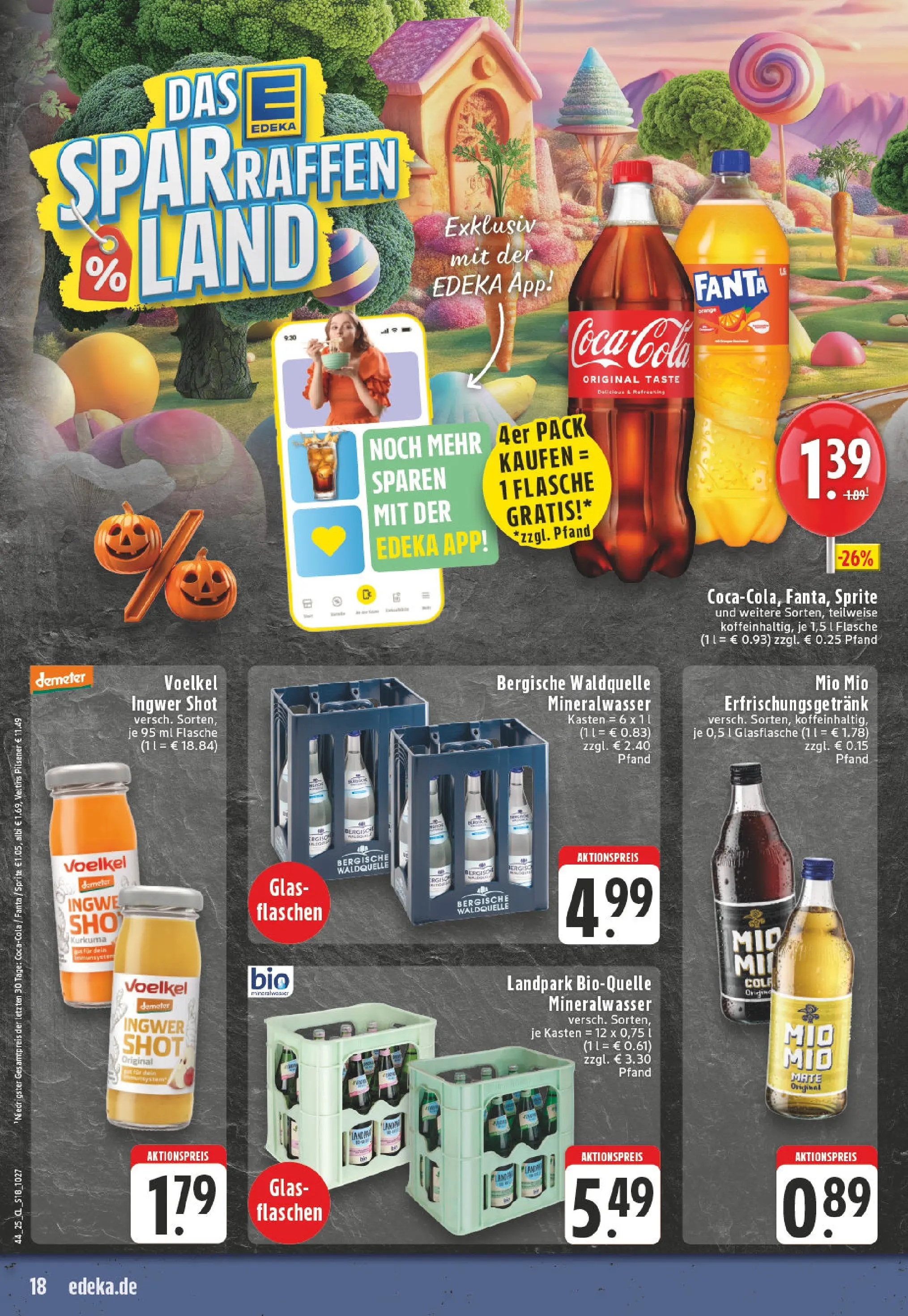 Edeka prospekt Ruppichteroth	 (ab 26.10.2025) » Angebote Online | Seite: 18 | Produkte: Fanta, Sprite, Cola, Veltins