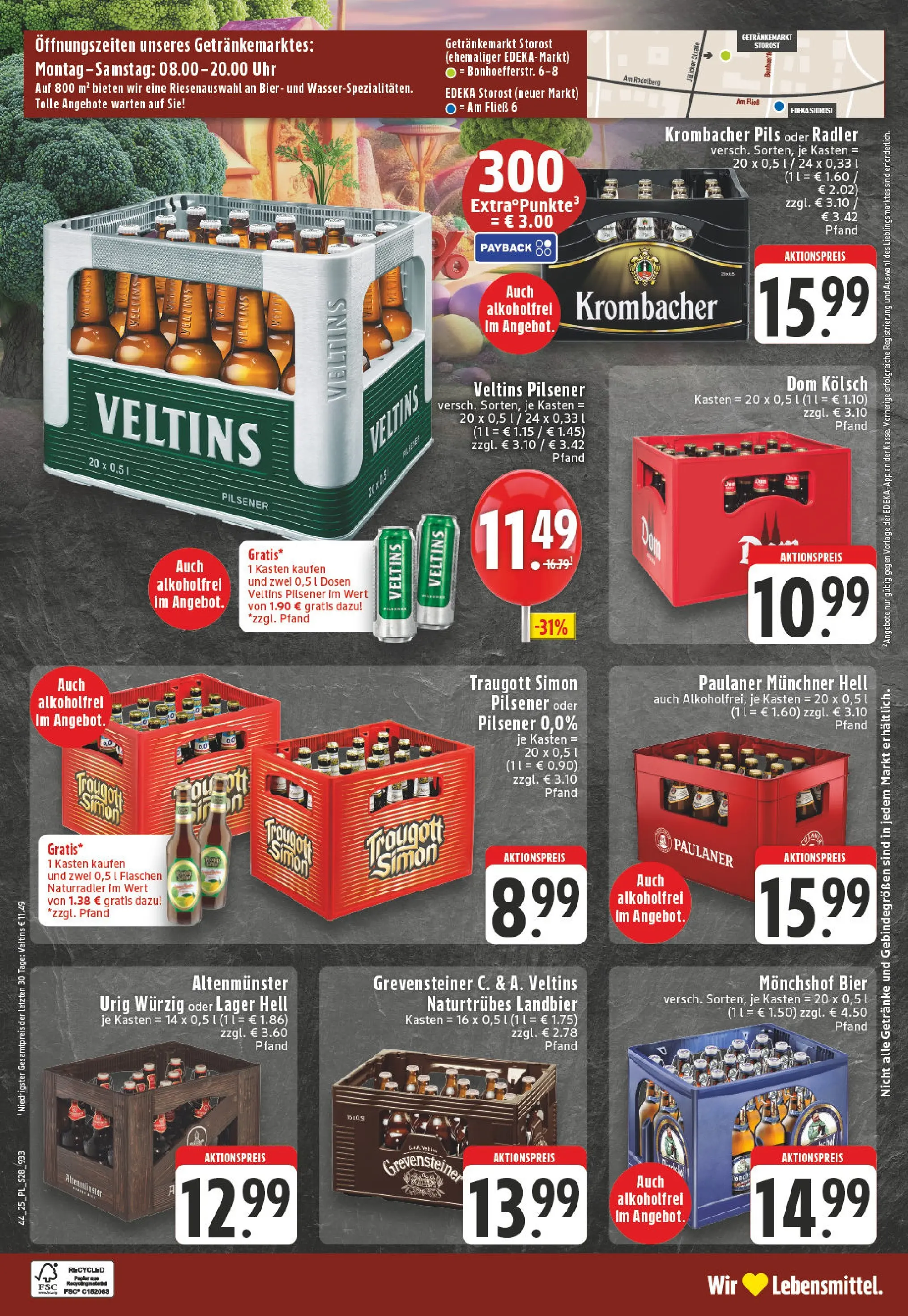 Edeka prospekt Eschweiler-Dürwiß	 (ab 26.10.2025) » Angebote Online | Seite: 28 | Produkte: Monchshof, Bier, Uhr, Paulaner