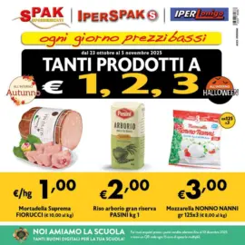 Tanti prodotti a 1,2,3 euro