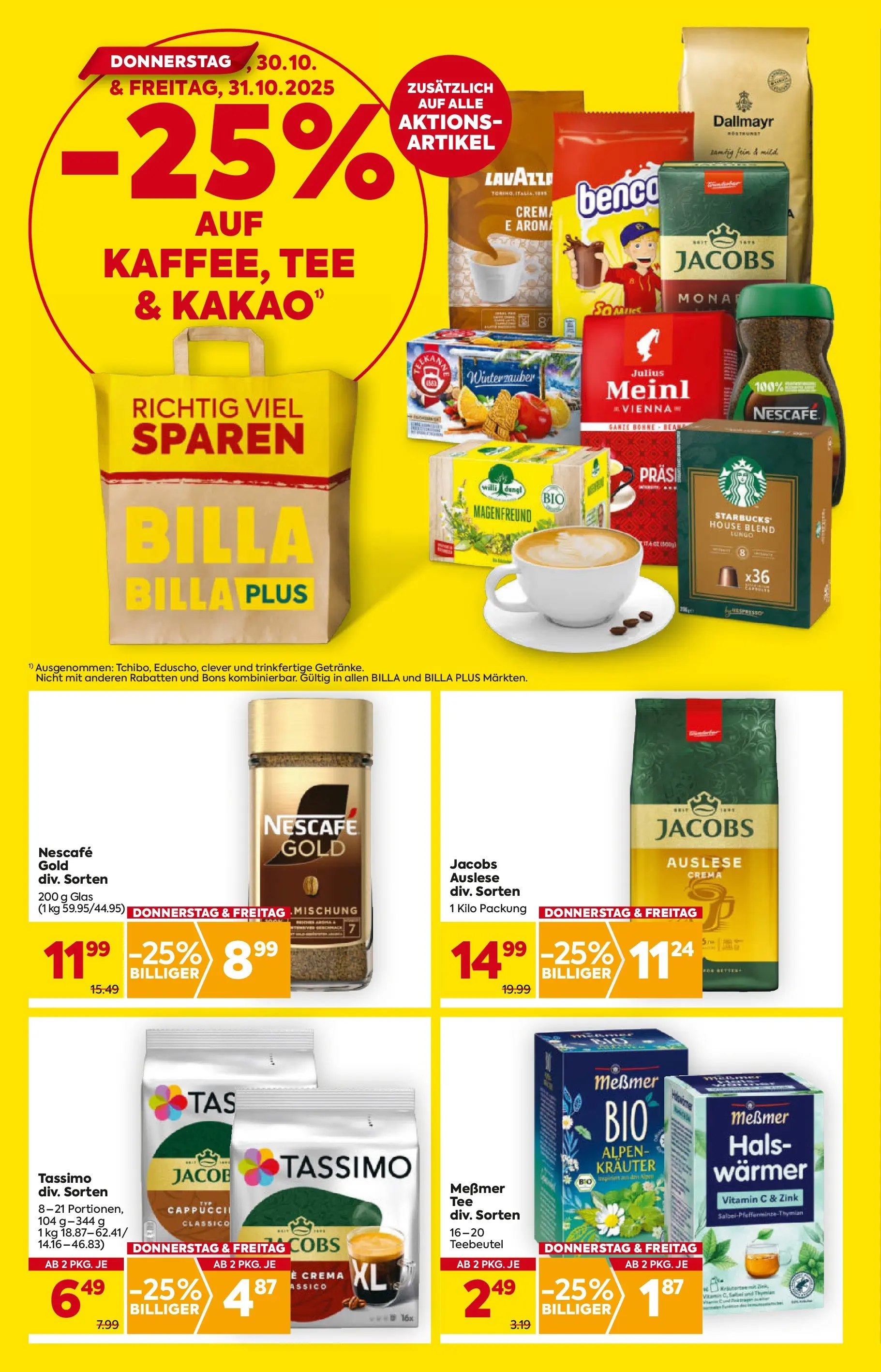 Billa - BILLA: Flugblatt gültig bei BILLA & BILLA PLUS ab 29.10.2025 - Angebote, Prospekt | Seite: 2