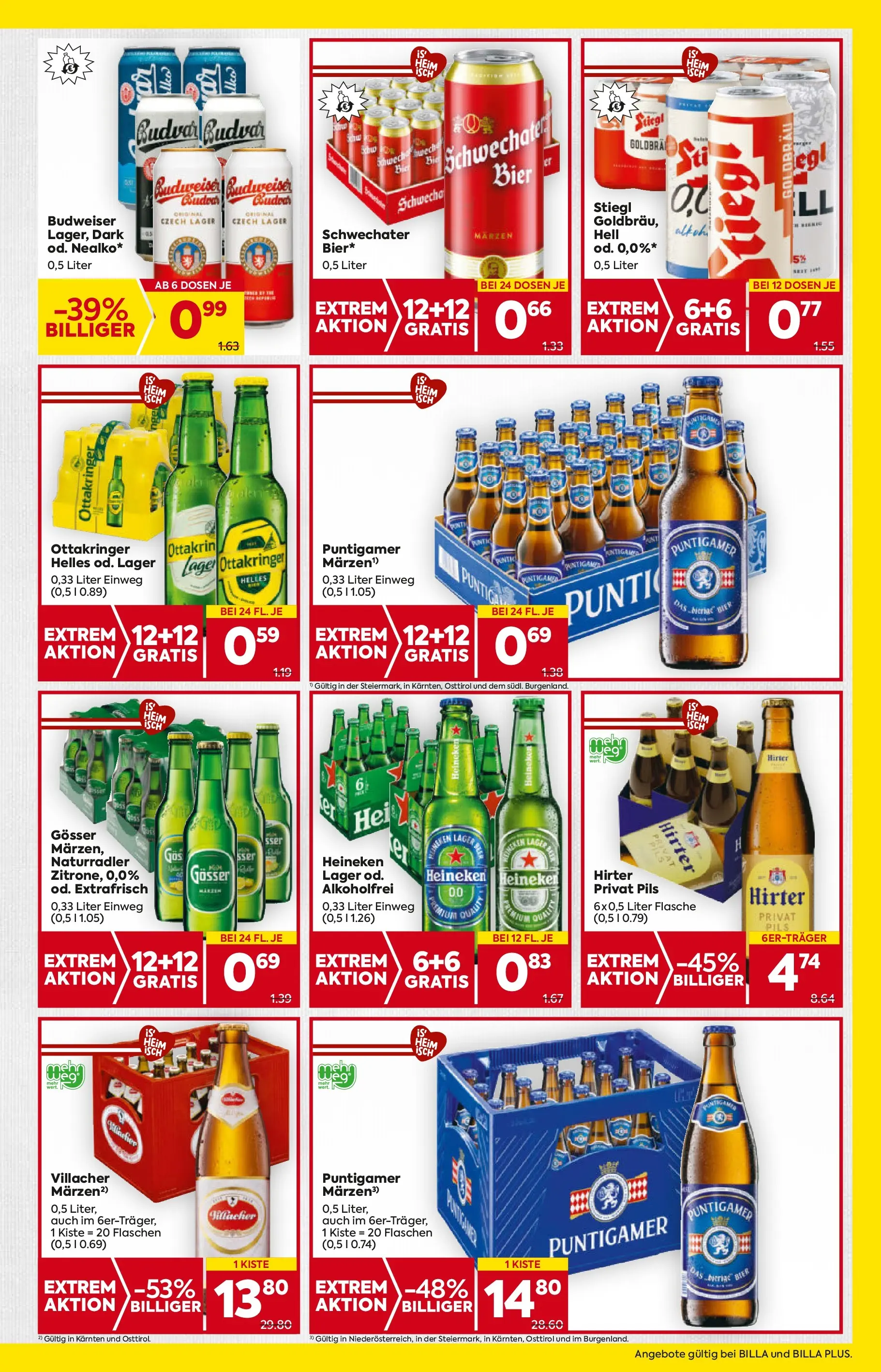 Billa Flugblatt - Maria Rain, Patergassen, Villach ab 30.10.2025 - Angebote, Prospekt | Seite: 21 | Produkte: Bier