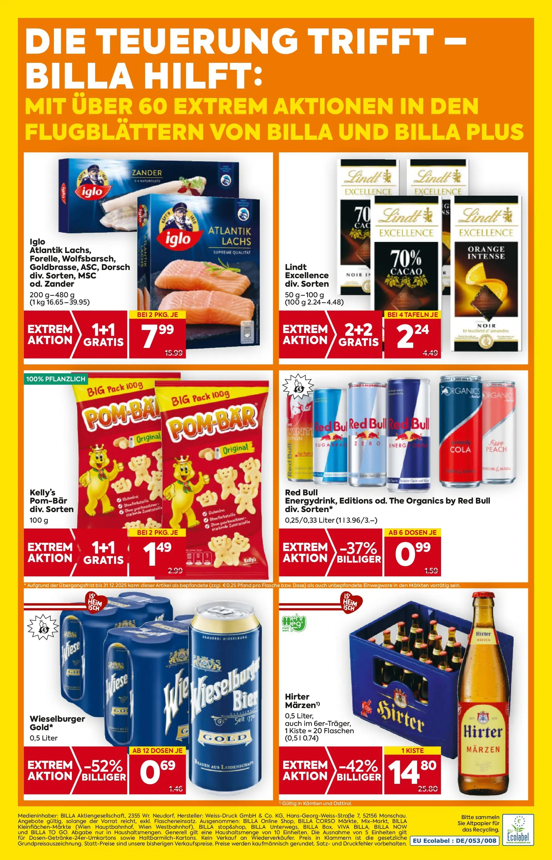 Billa Flugblatt - Maria Rain, Patergassen, Villach ab 30.10.2025 - Angebote, Prospekt | Seite: 24