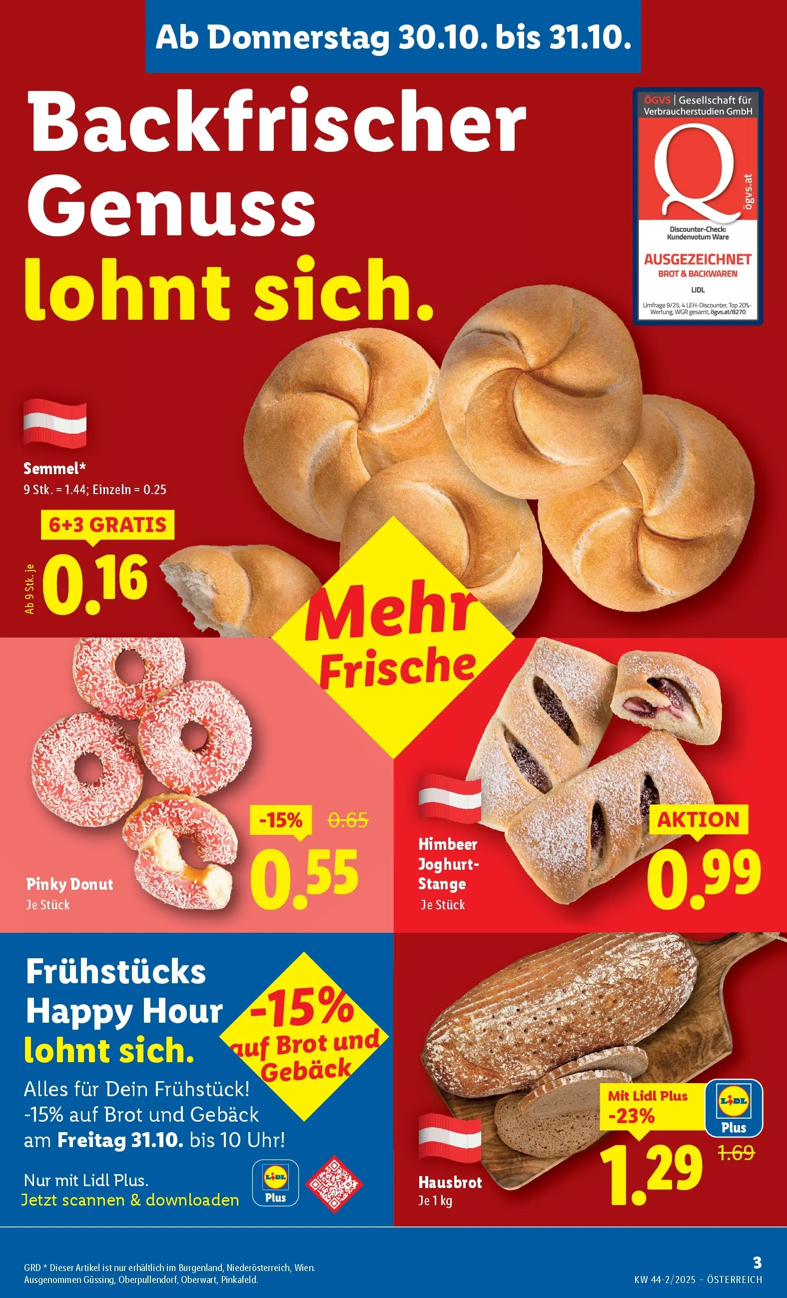Lidl - Lidl: Flugblatt in deiner Nähe ab 29.10.2025 - Angebote ab donnerstag | Seite: 7 | Produkte: Uhr, Joghurt, Brot