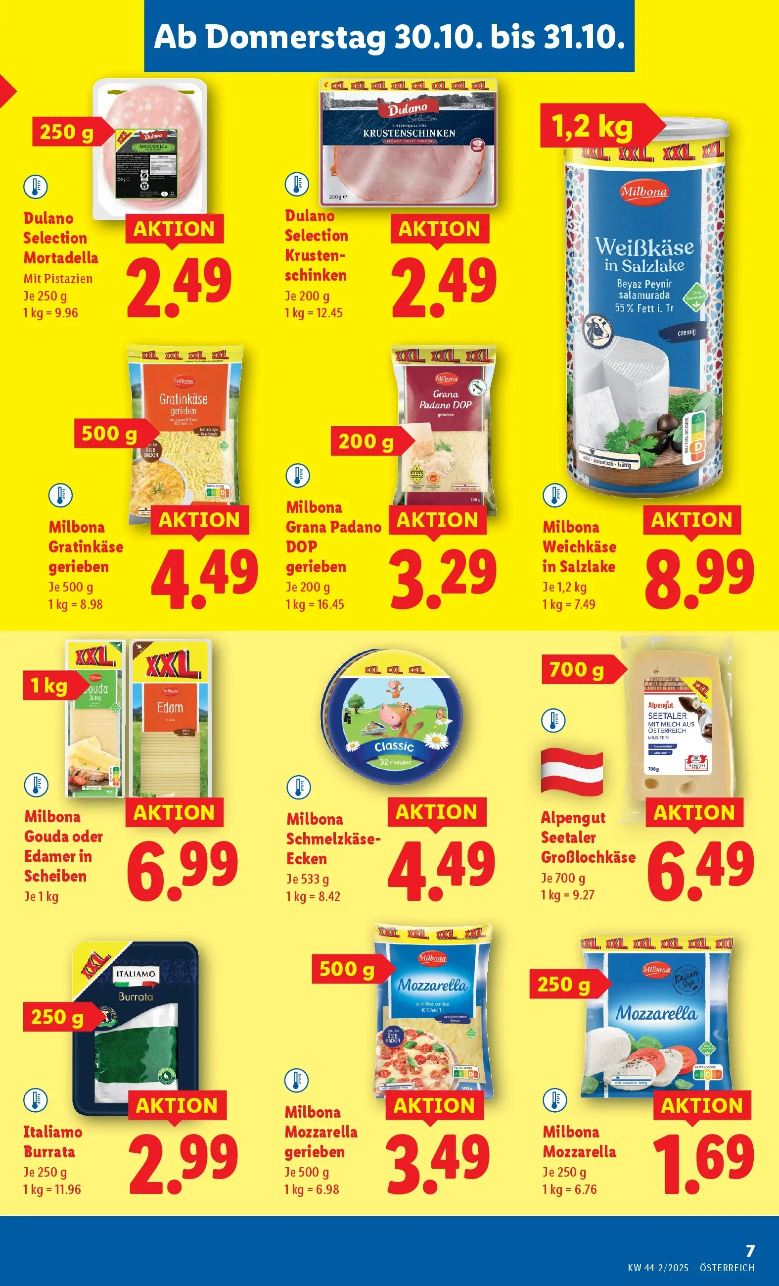 Lidl - Lidl: Flugblatt in deiner Nähe ab 29.10.2025 - Angebote ab donnerstag | Seite: 11 | Produkte: Milch, Schinken