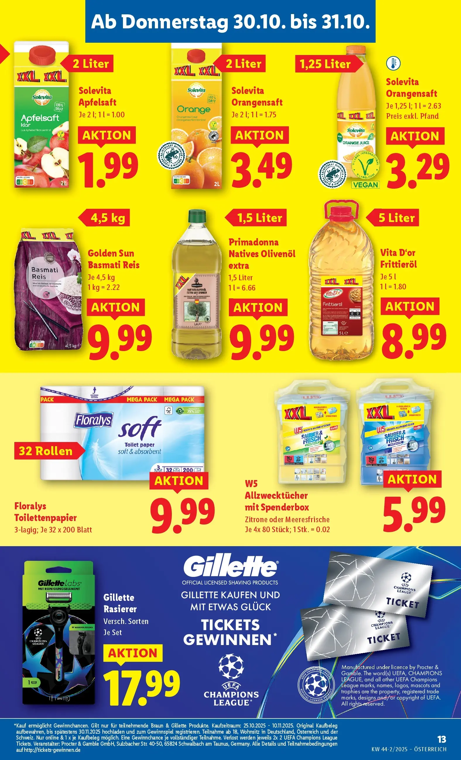 Lidl - Lidl: Flugblatt in deiner Nähe ab 29.10.2025 - Angebote ab donnerstag | Seite: 17 | Produkte: Zitrone, Rasierer, Huile à frire, Reis