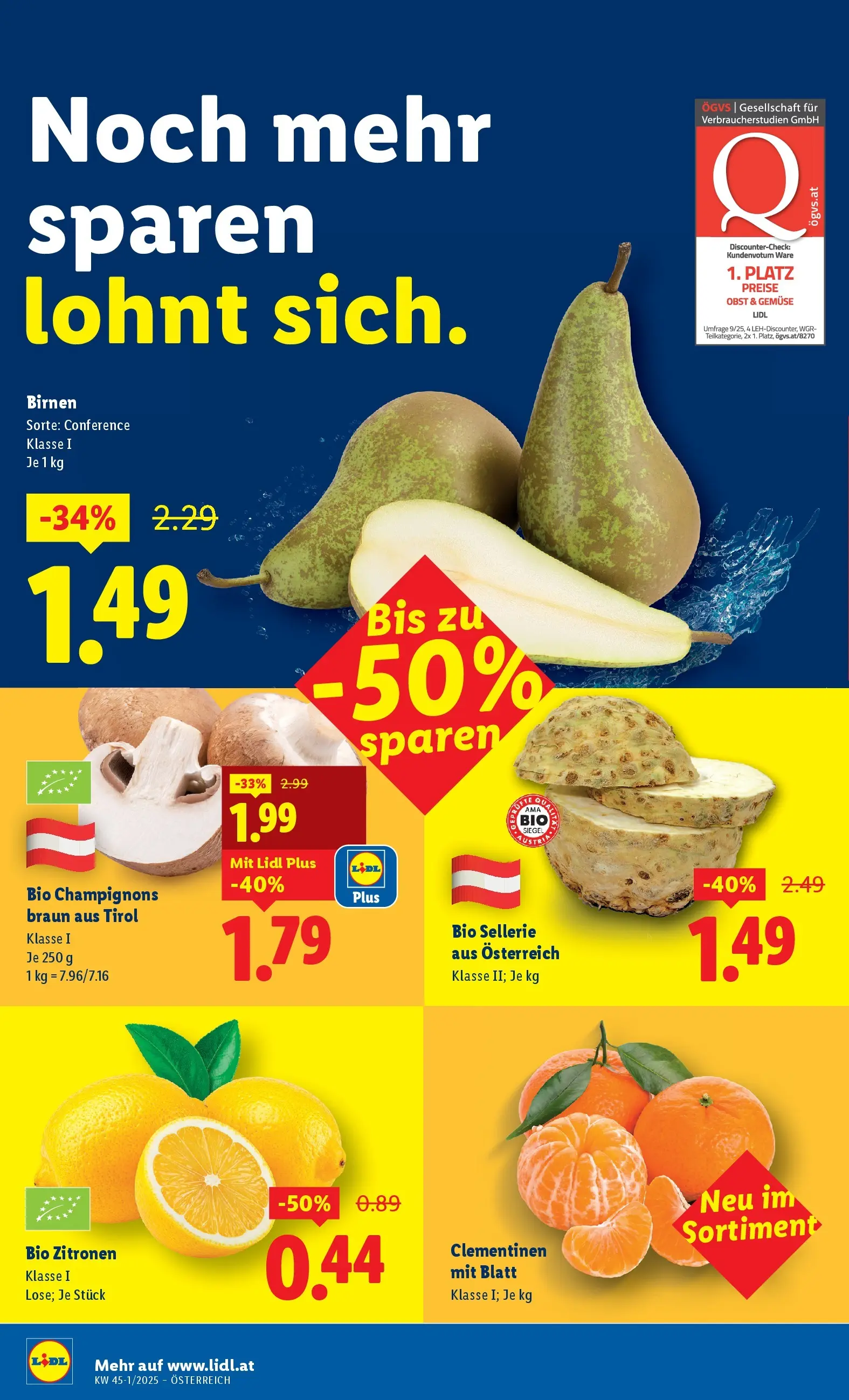 Lidl - Lidl: Flugblatt in deiner Nähe ab 29.10.2025 - Angebote ab donnerstag | Seite: 36 | Produkte: Gemüse, Obst
