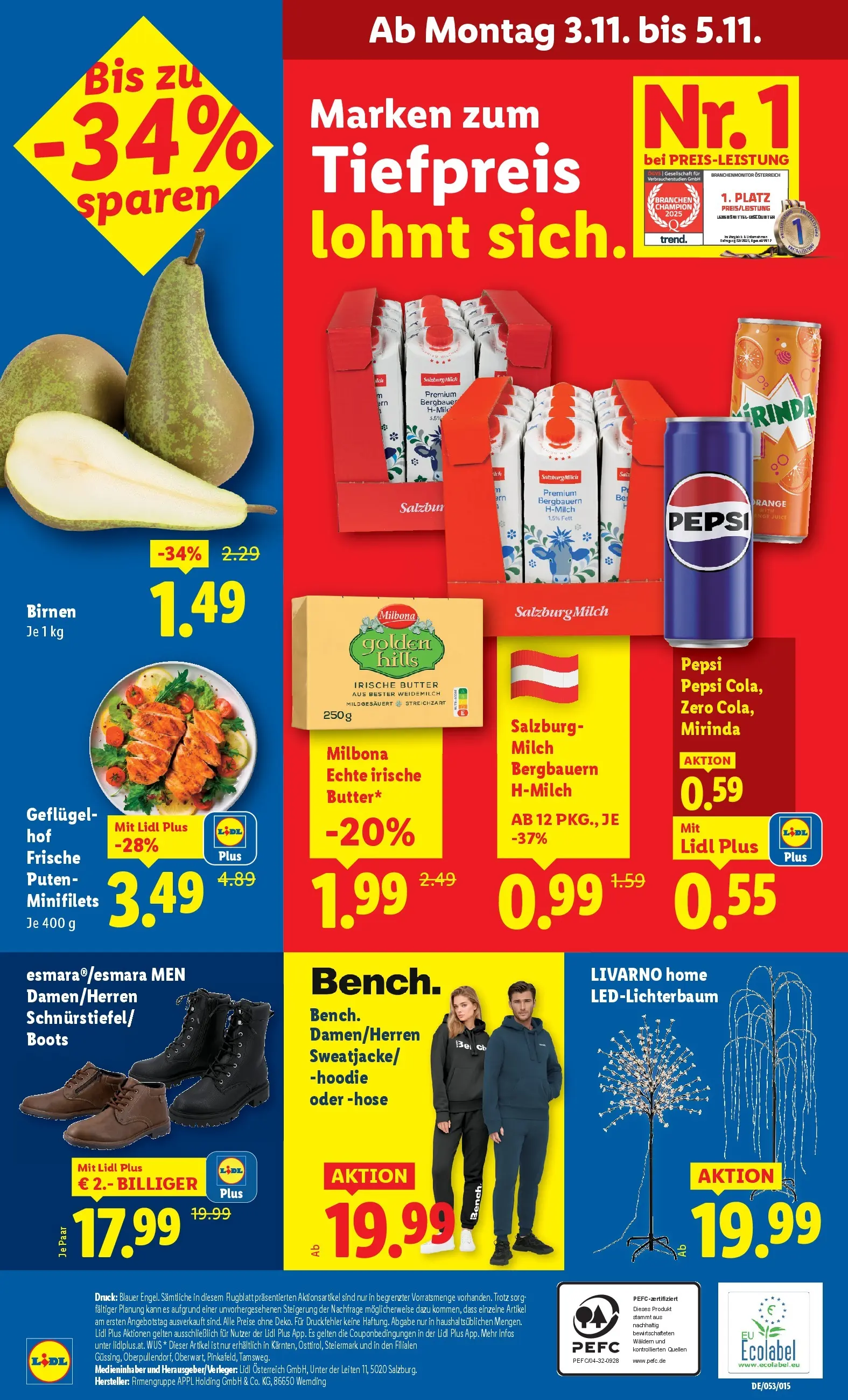 Lidl - Lidl: Flugblatt in deiner Nähe ab 29.10.2025 - Angebote ab donnerstag | Seite: 44 | Produkte: Hose, Milch, Butter