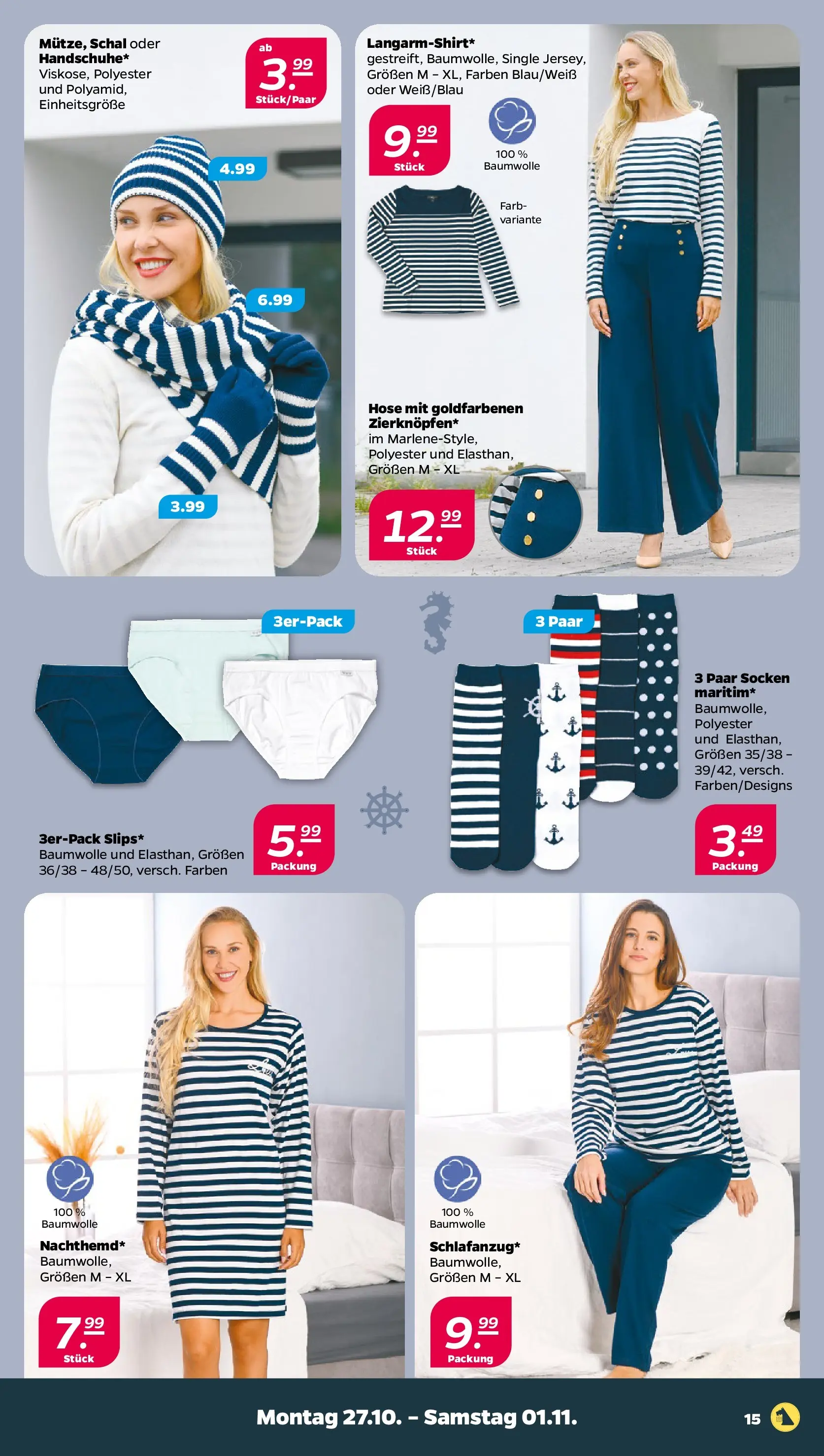 Netto - Netto APS : Wochenangebote ab 26.10.2025 → Angebote nächste Woche | Seite: 17 | Produkte: Hose, Socken, Schal