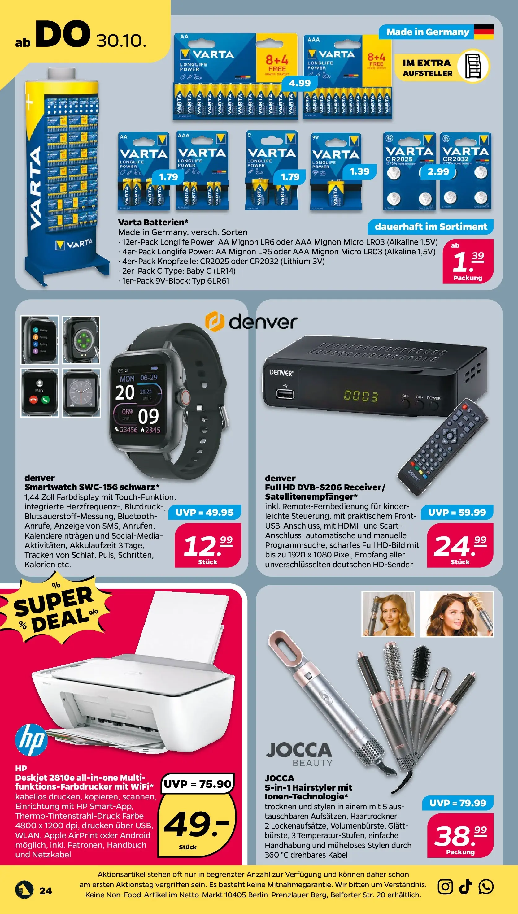 Netto - Netto APS : Wochenangebote ab 26.10.2025 → Angebote nächste Woche | Seite: 26 | Produkte: Kabel, HP, Smartwatch, Apple