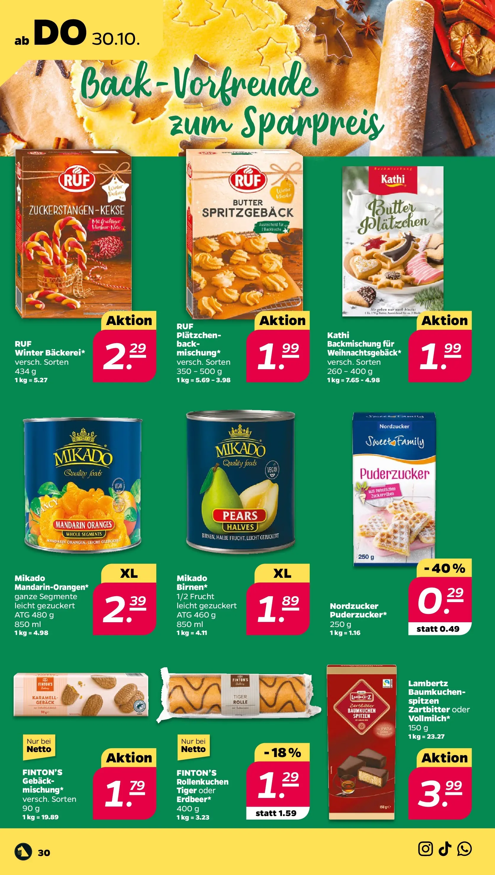 Netto - Netto APS : Wochenangebote ab 26.10.2025 → Angebote nächste Woche | Seite: 32 | Produkte: Butter