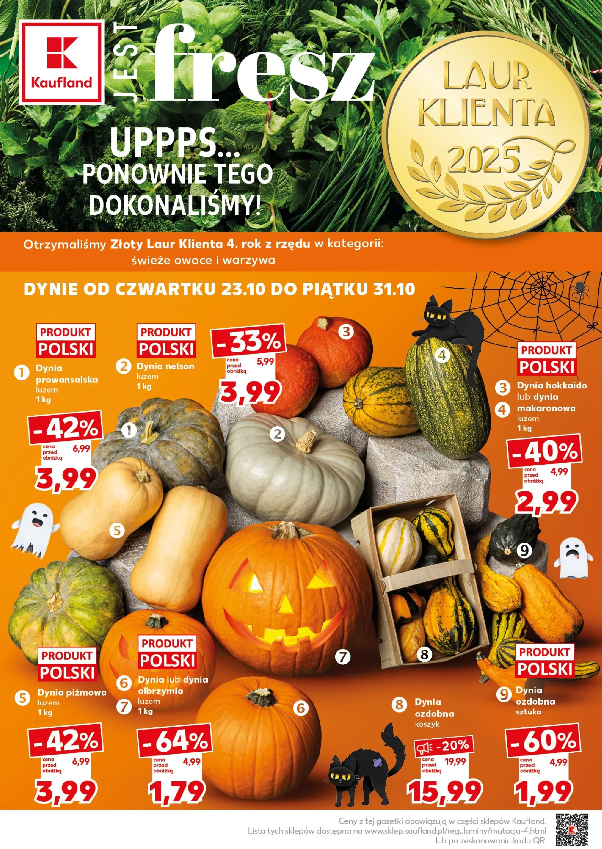 Kaufland - Kaufland Super Sobota ważne 25.10 od 23.10.2025 - od jutra PDF | Strona: 8 | Produkty: Dynia, Warzywa, Owoce