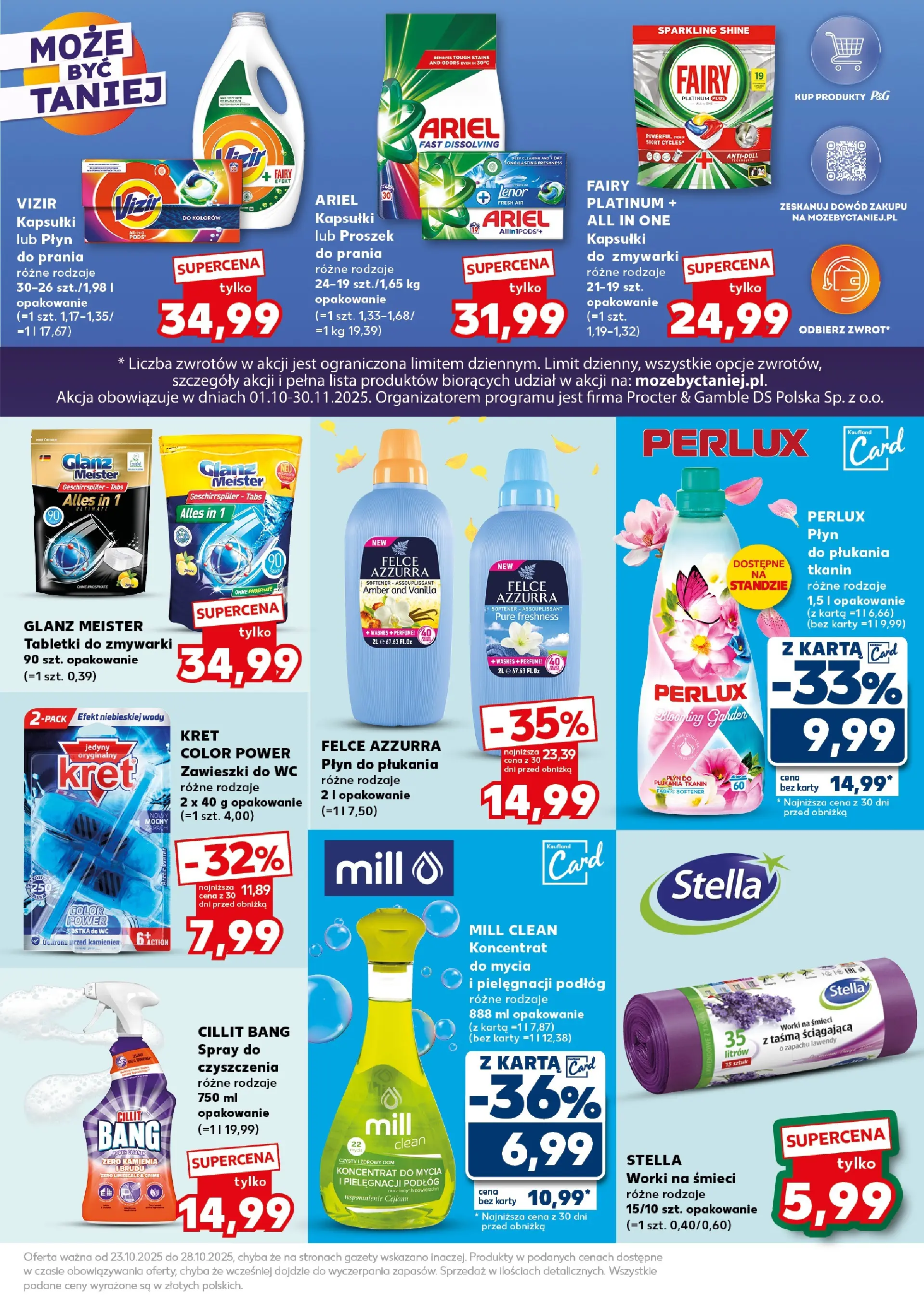 Kaufland - Kaufland Super Sobota ważne 25.10 od 23.10.2025 - od jutra PDF | Strona: 25 | Produkty: Karta, Por, Ariel, Kapsułki do prania