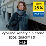 F&F Ušetři 25% vybrané kabáty a pletené zboží značky F&F – do 29.10.2025