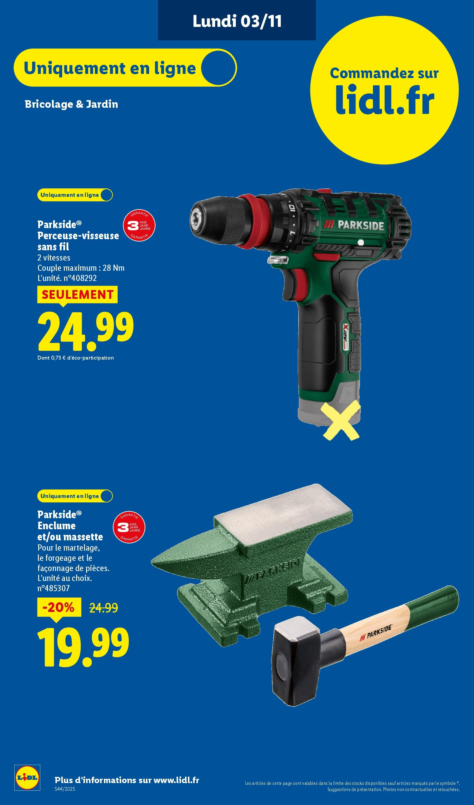 Catalogue LIDL du 29/10/2025 | Promo prospectus en ligne | Page: 74 Catalogue LIDL du 29/10/2025 | Promo prospectus en ligne | Page: 74