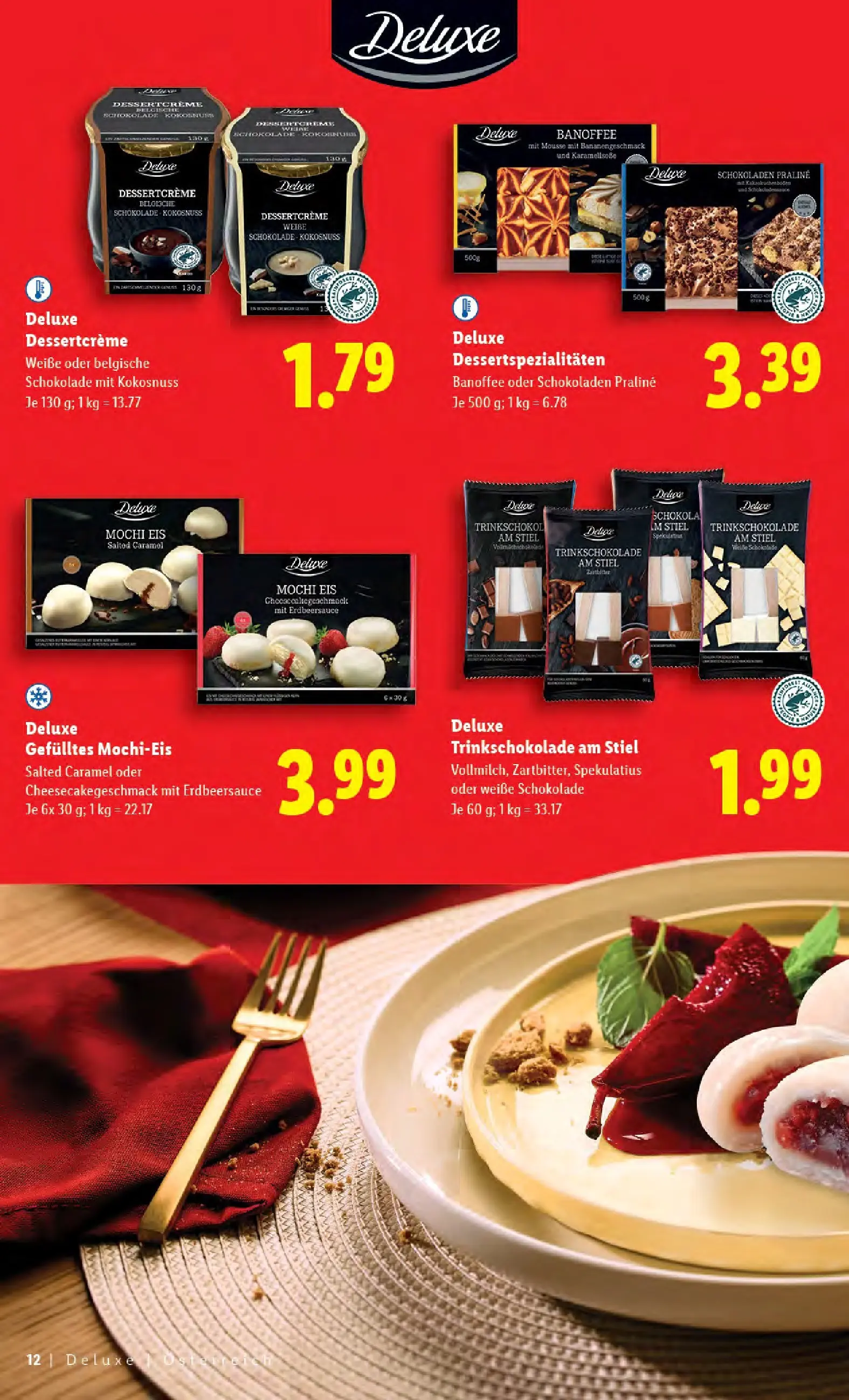 Lidl - Lidl: Deluxe Xmas Magazin ab 31.10.2025 - Angebote ab donnerstag | Seite: 12 | Produkte: Eis, Schokolade